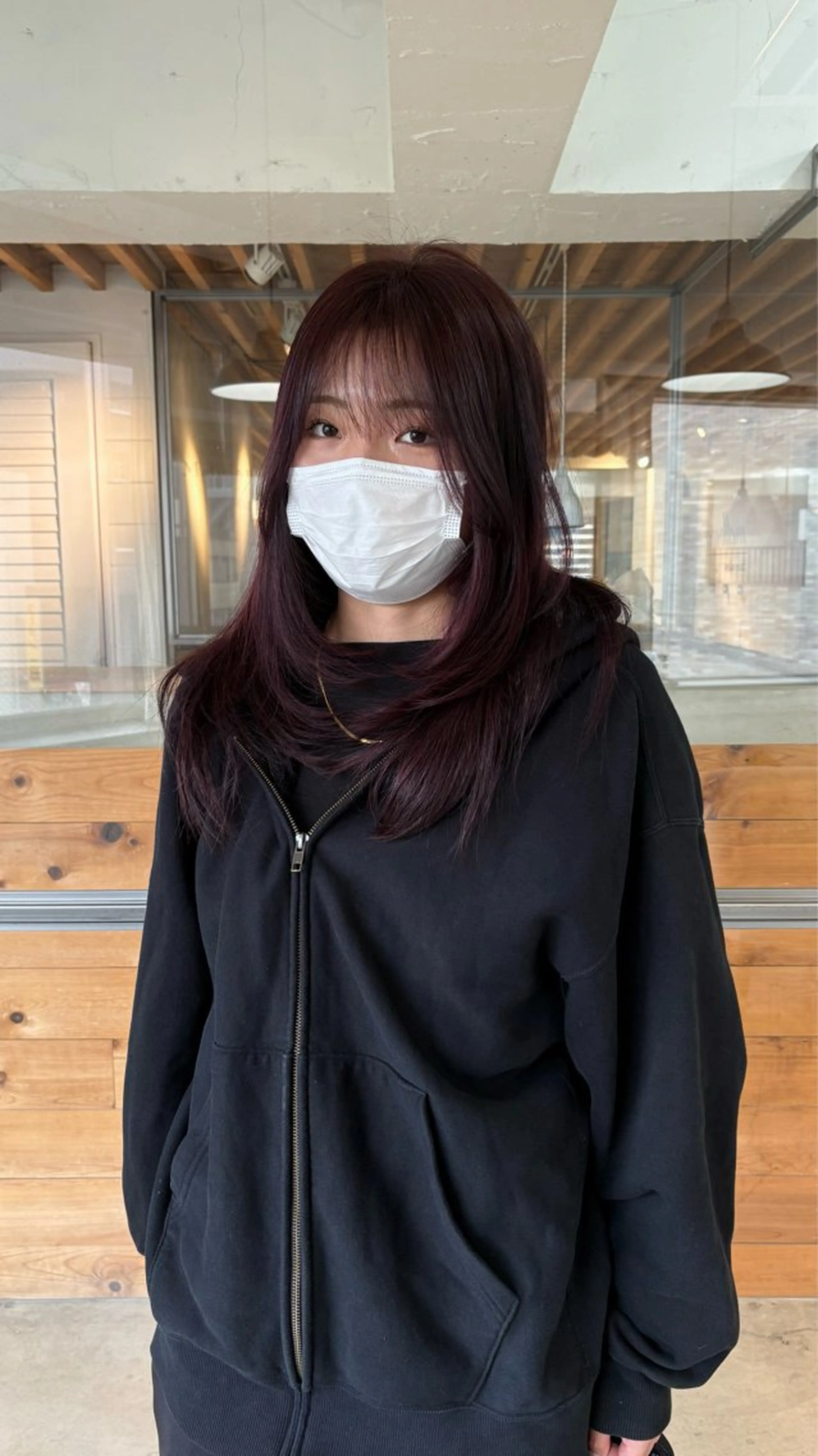 レイヤーカット＋ワンカラーの写真