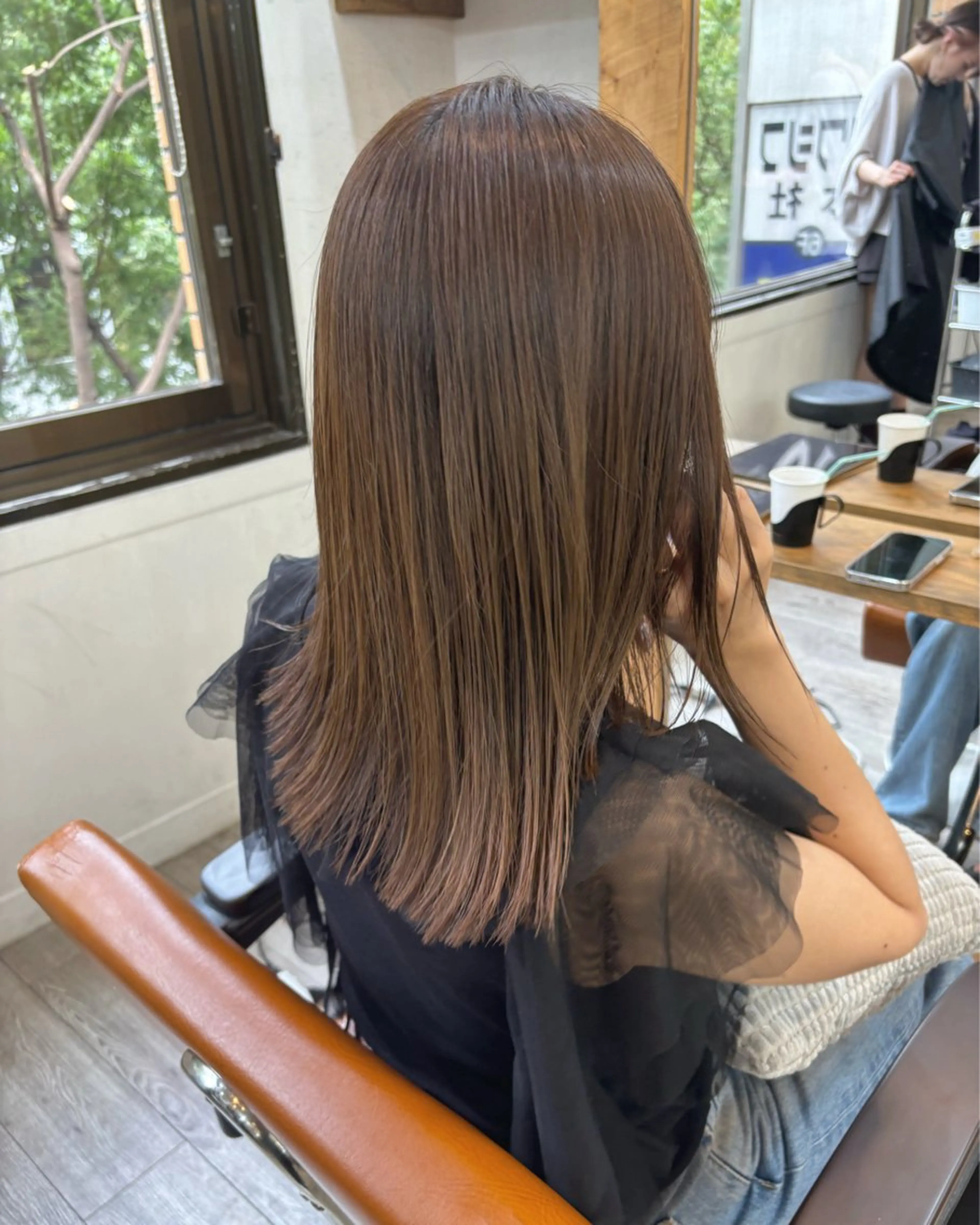 セミロング カラー 広島/ヘアセット /ベージュ/わかなのヘアスタイル