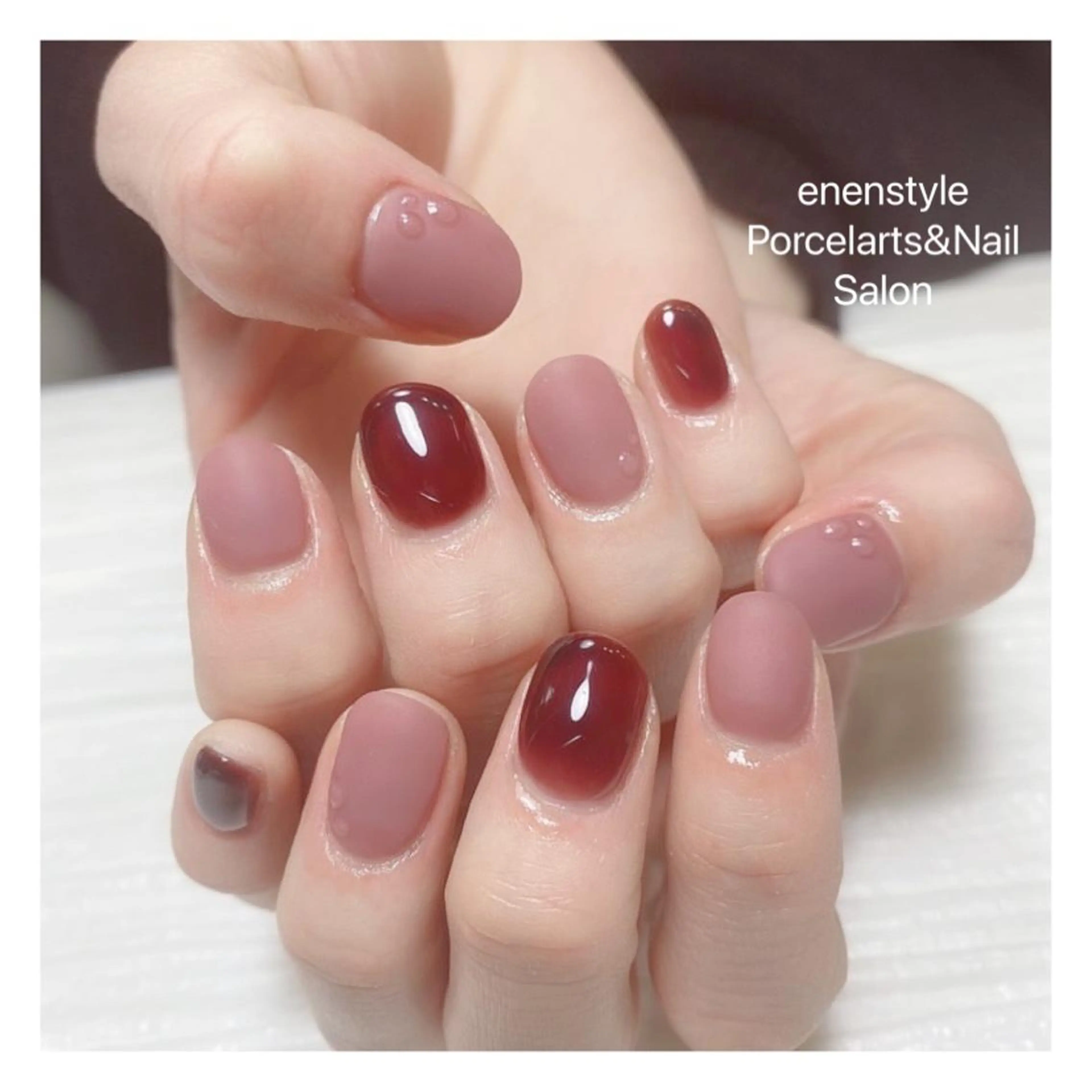 ショート ネイル ハンドネイル 👑enen style👑のネイルデザイン