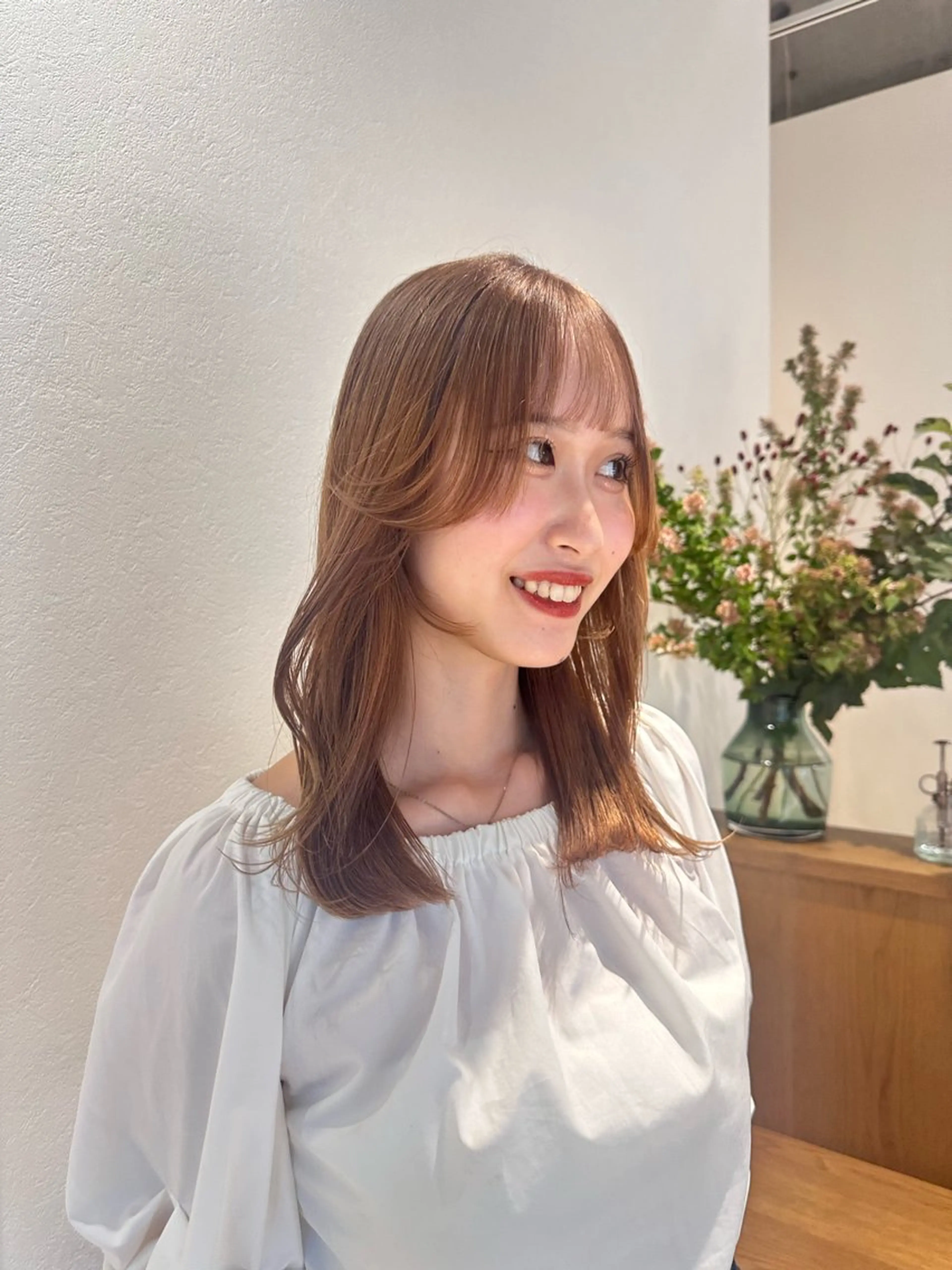 ミディアム カラー Liru:smart salon/茅ヶ崎のヘアスタイル