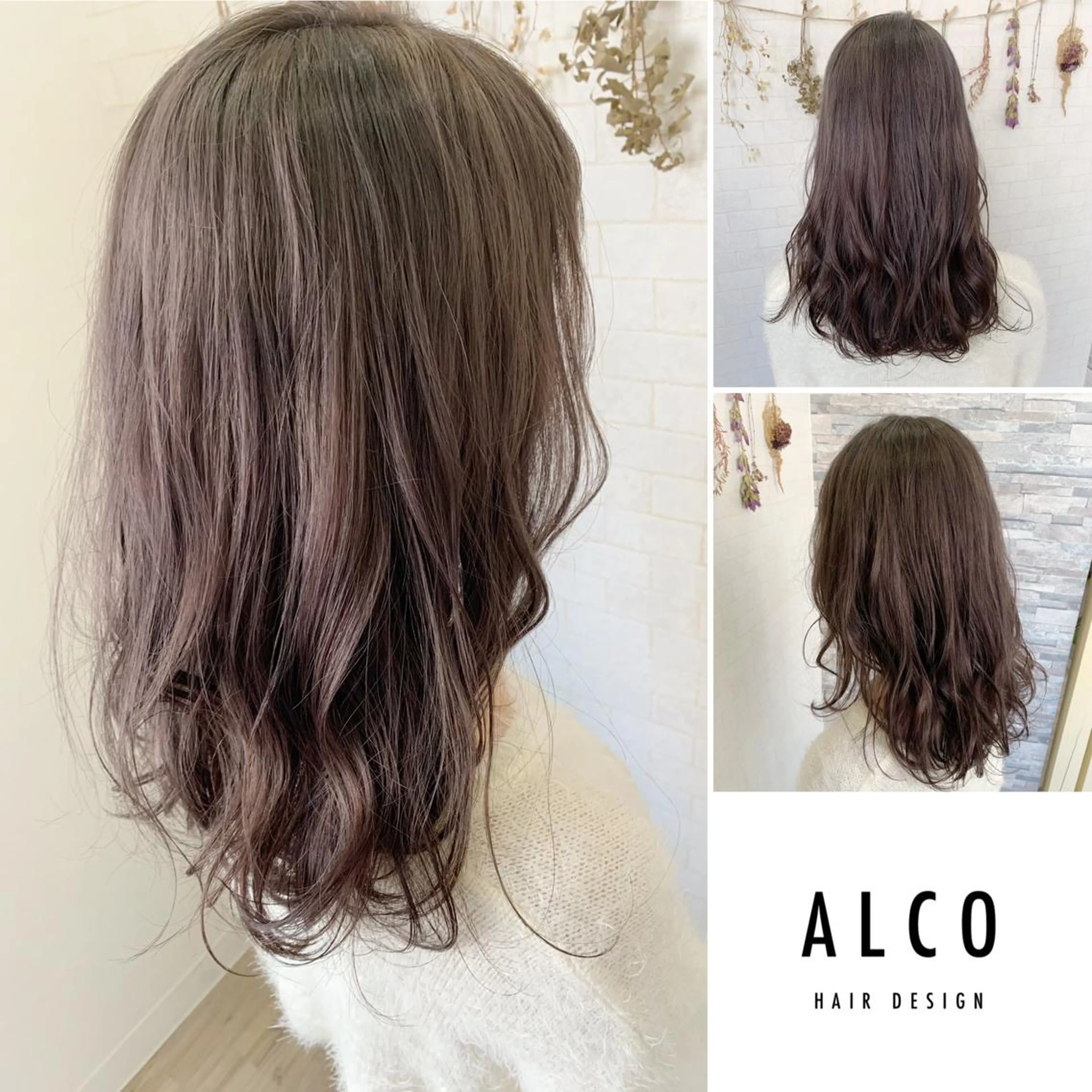 セミロング カラー ワタイショウタ 髪質改善✨眉毛サロンのヘアスタイル