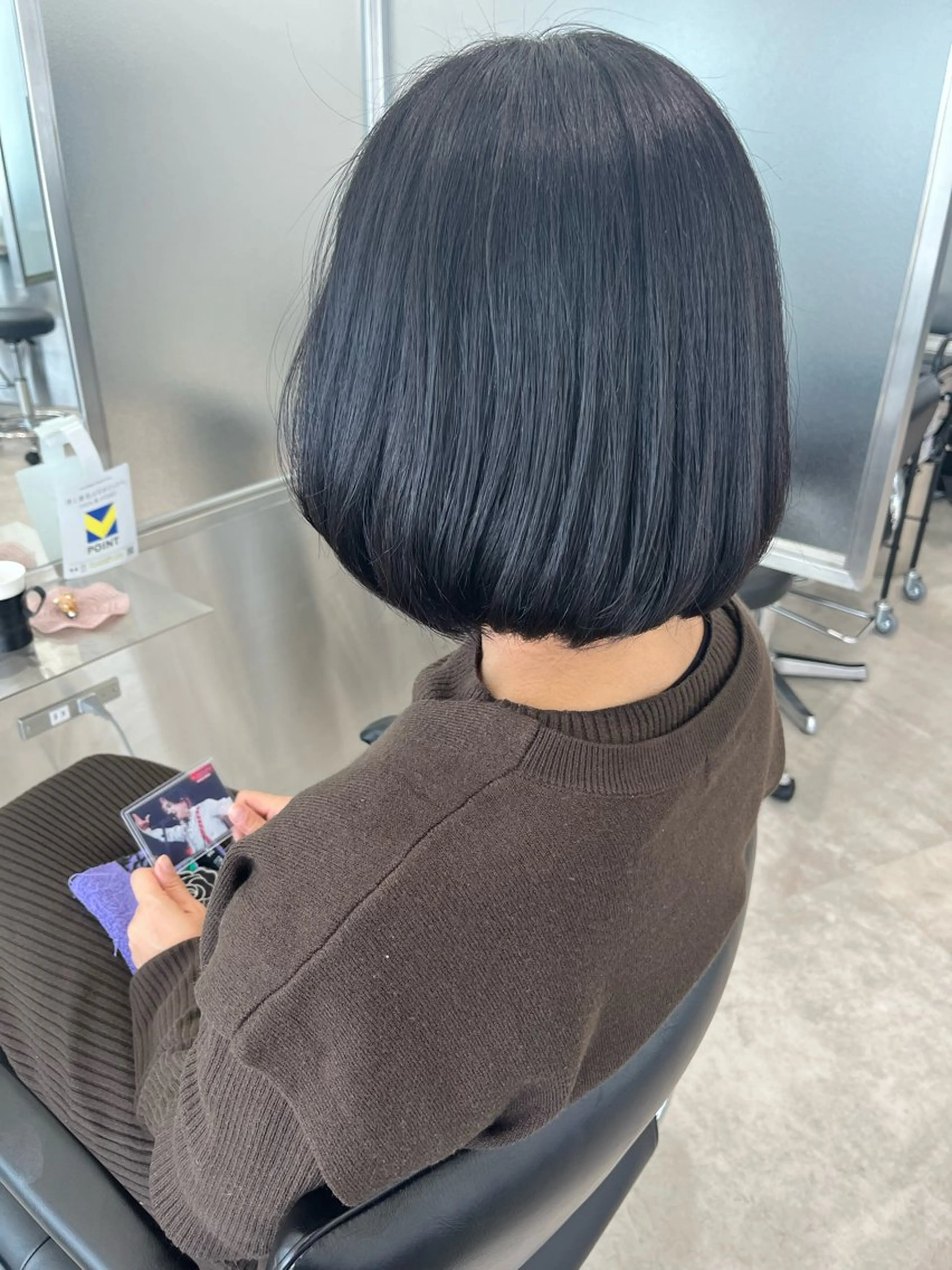 ショート カット トリートメント 梅田茶屋町ヘッドスパ ＆艶カラー　Rihoのヘアスタイル