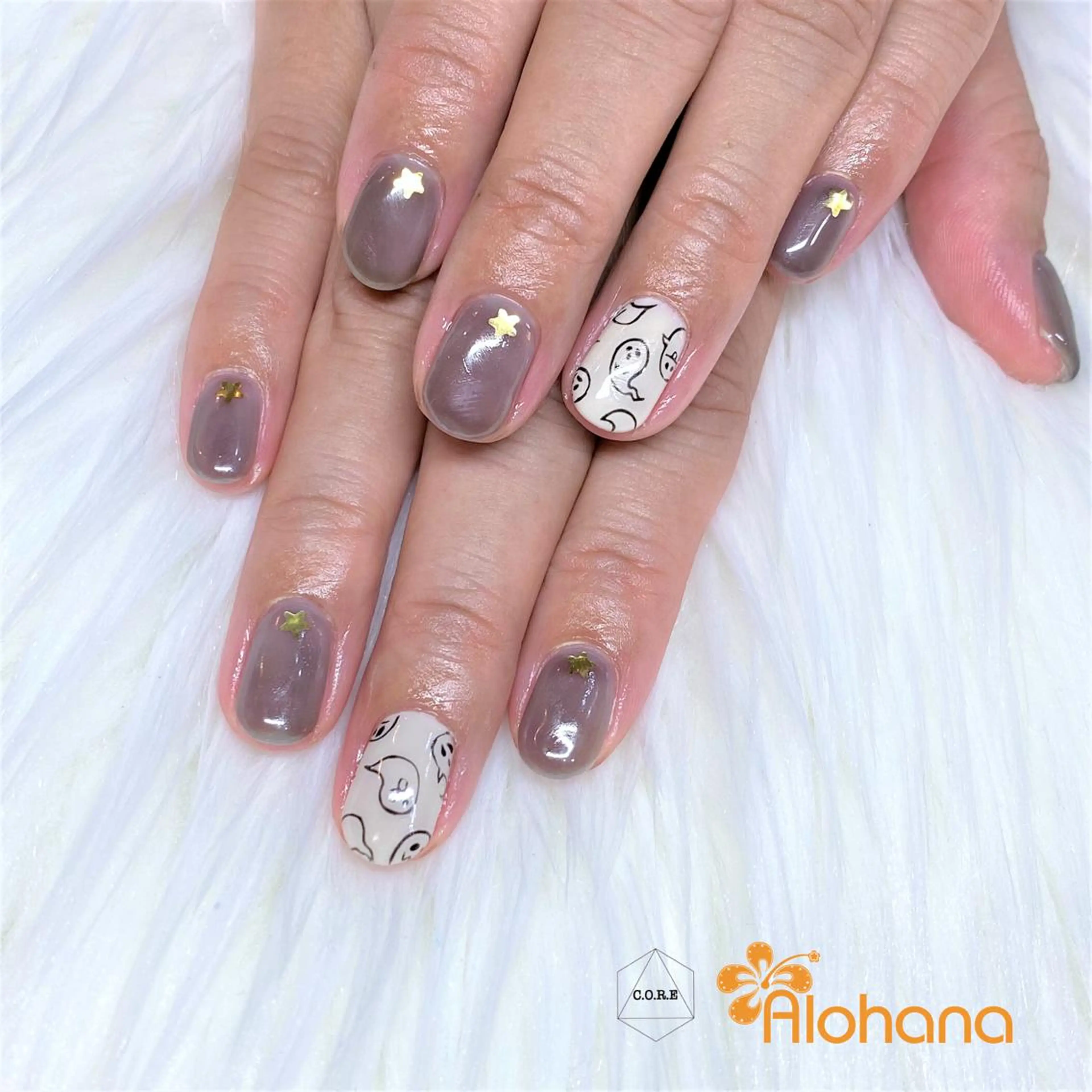 ネイル ハロウィン ハンドネイル Alohana Minaのネイルデザイン