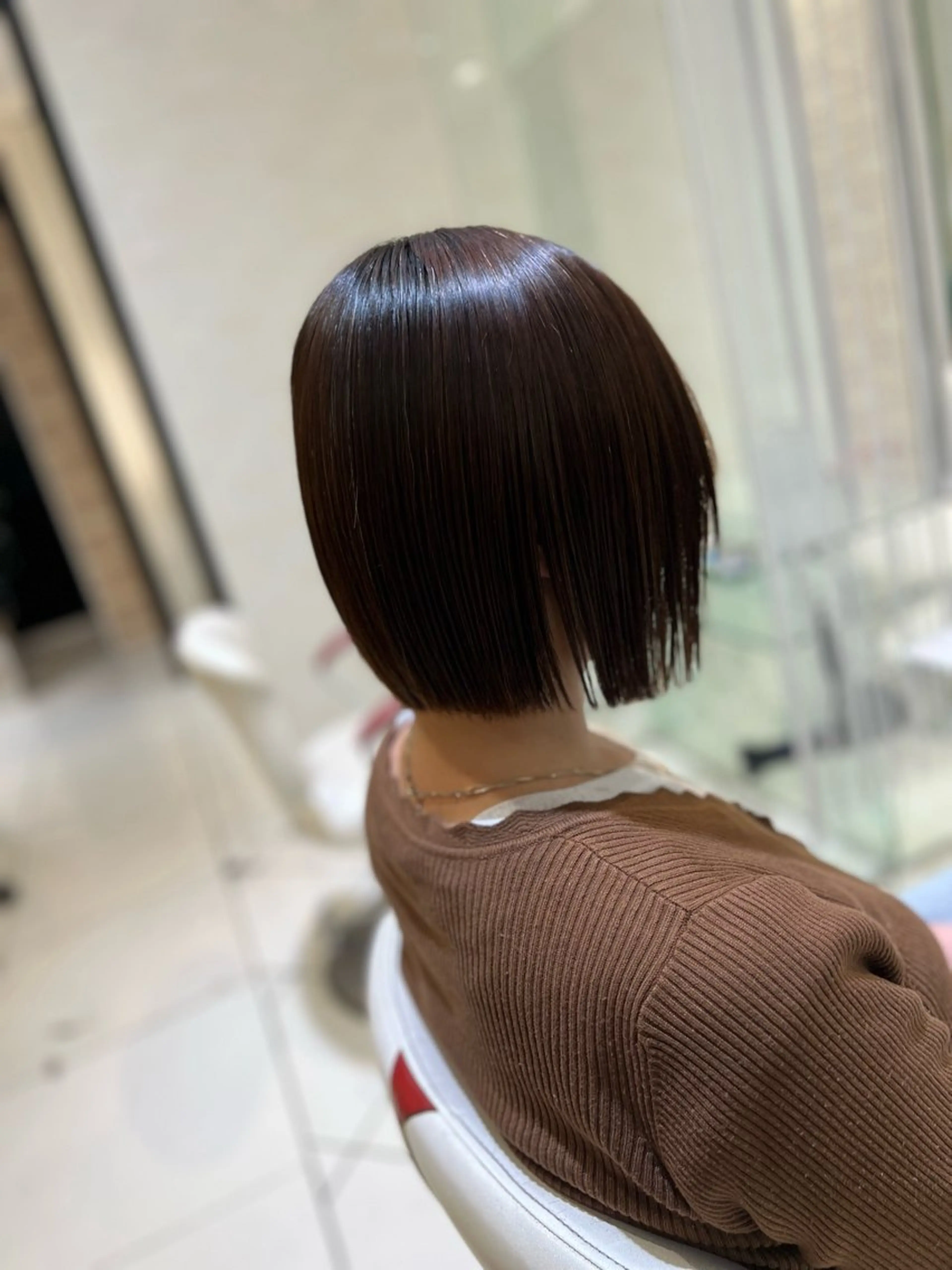 ミディアム パーマ ボブ ハイライト 髪質改善 韓国風ヘア レイヤーカット カット ヘアカラー トリートメント 髪質改善×ハイトーン ✨倉持のヘアスタイル