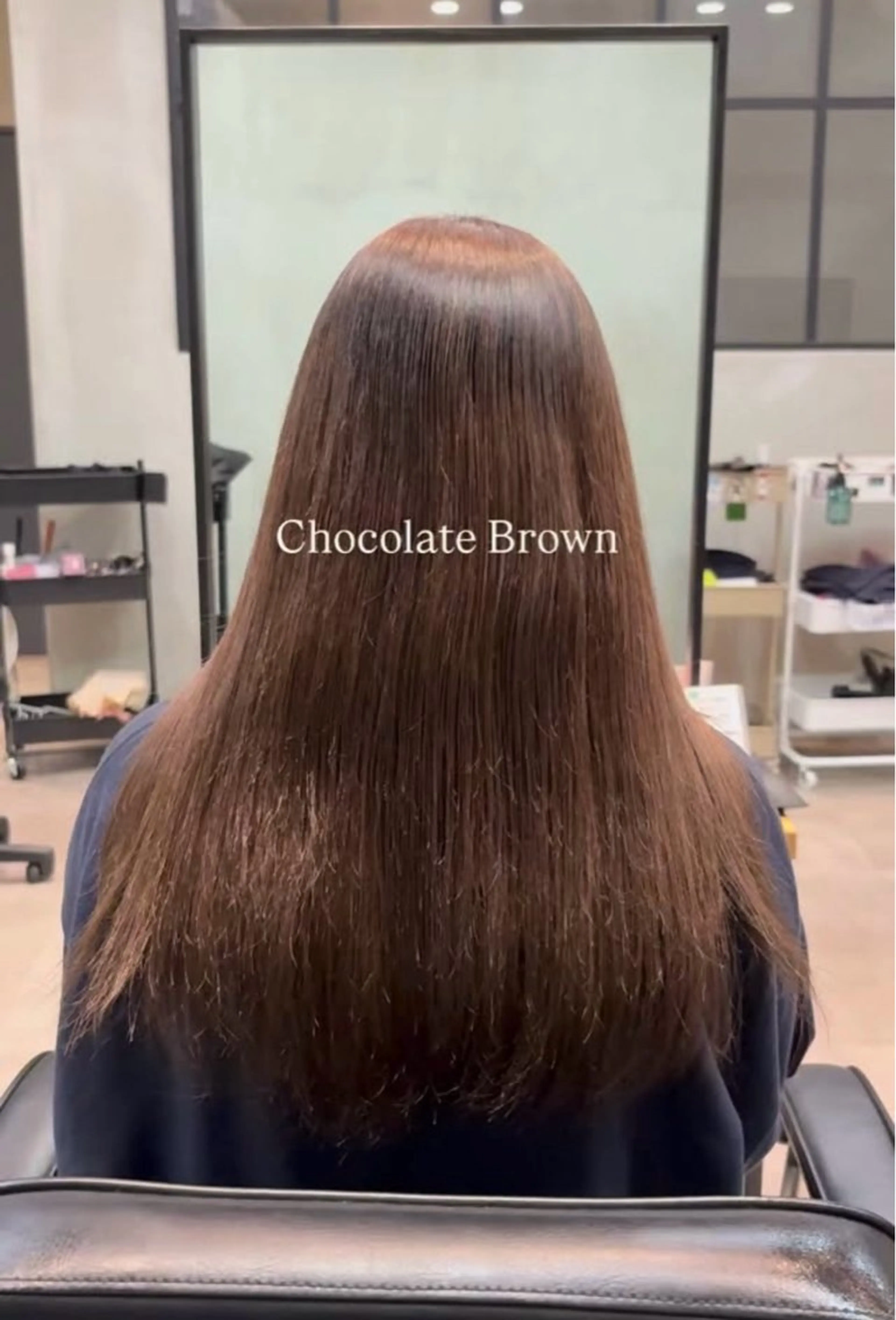 ロング チョコレートブラウン 坂本 龍亮のヘアスタイル