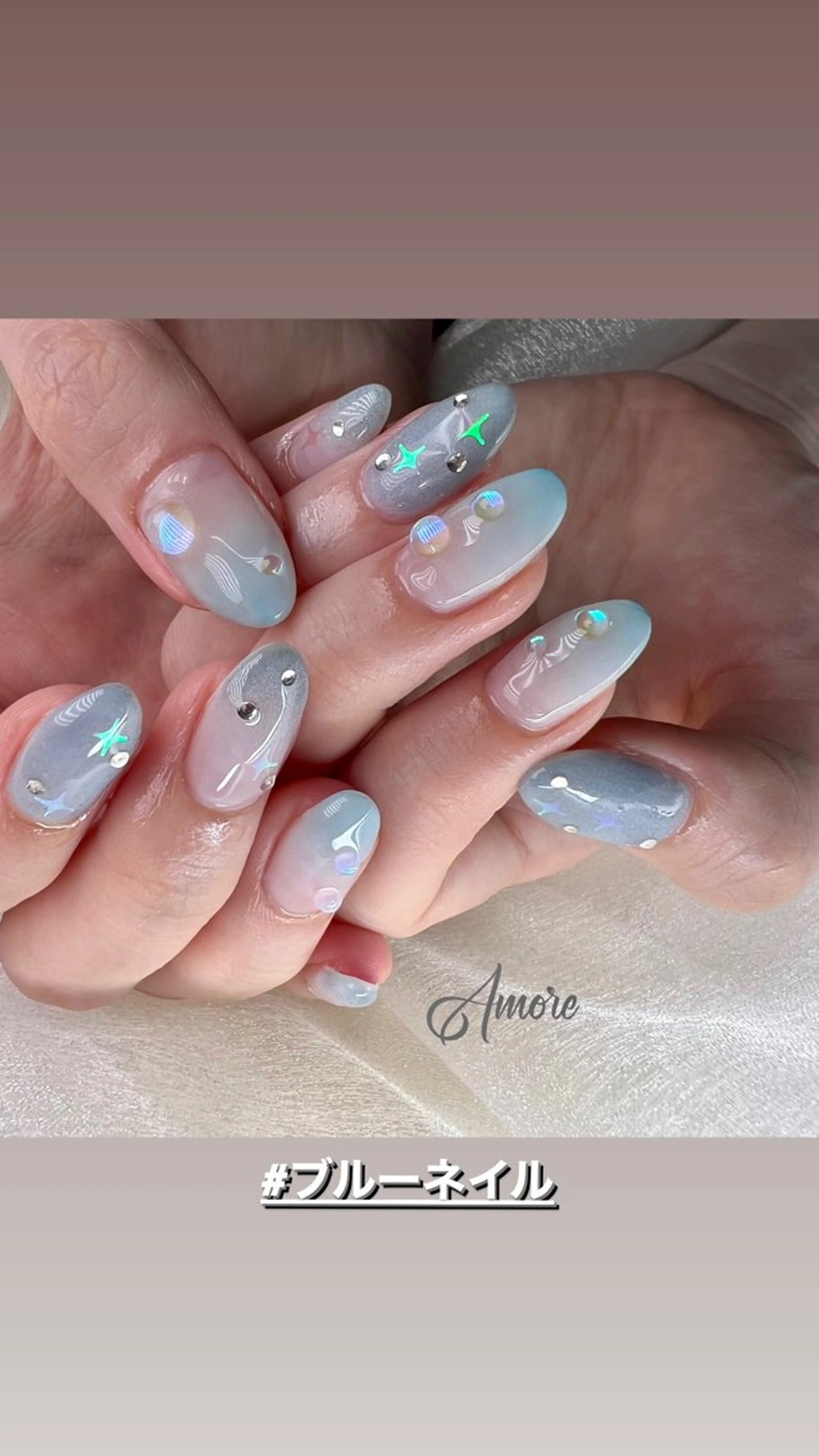 ネイル ジェルネイル 韓国ネイル パラジェル 夏ネイル You kyehwaのネイルデザイン