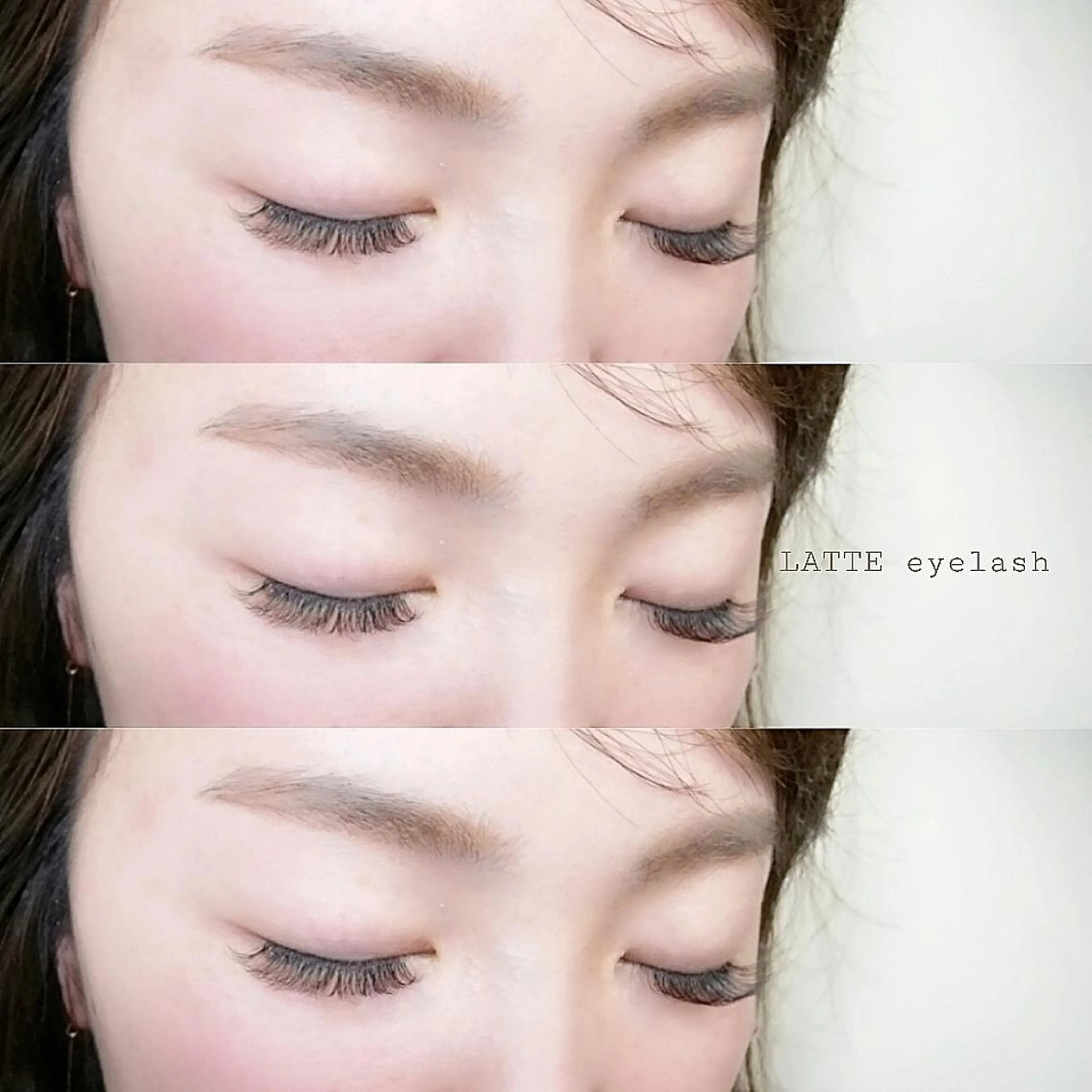 マツエク・マツパ カラーマツエク ボリュームラッシュ LATTE eyelashのマツエク・マツパデザイン