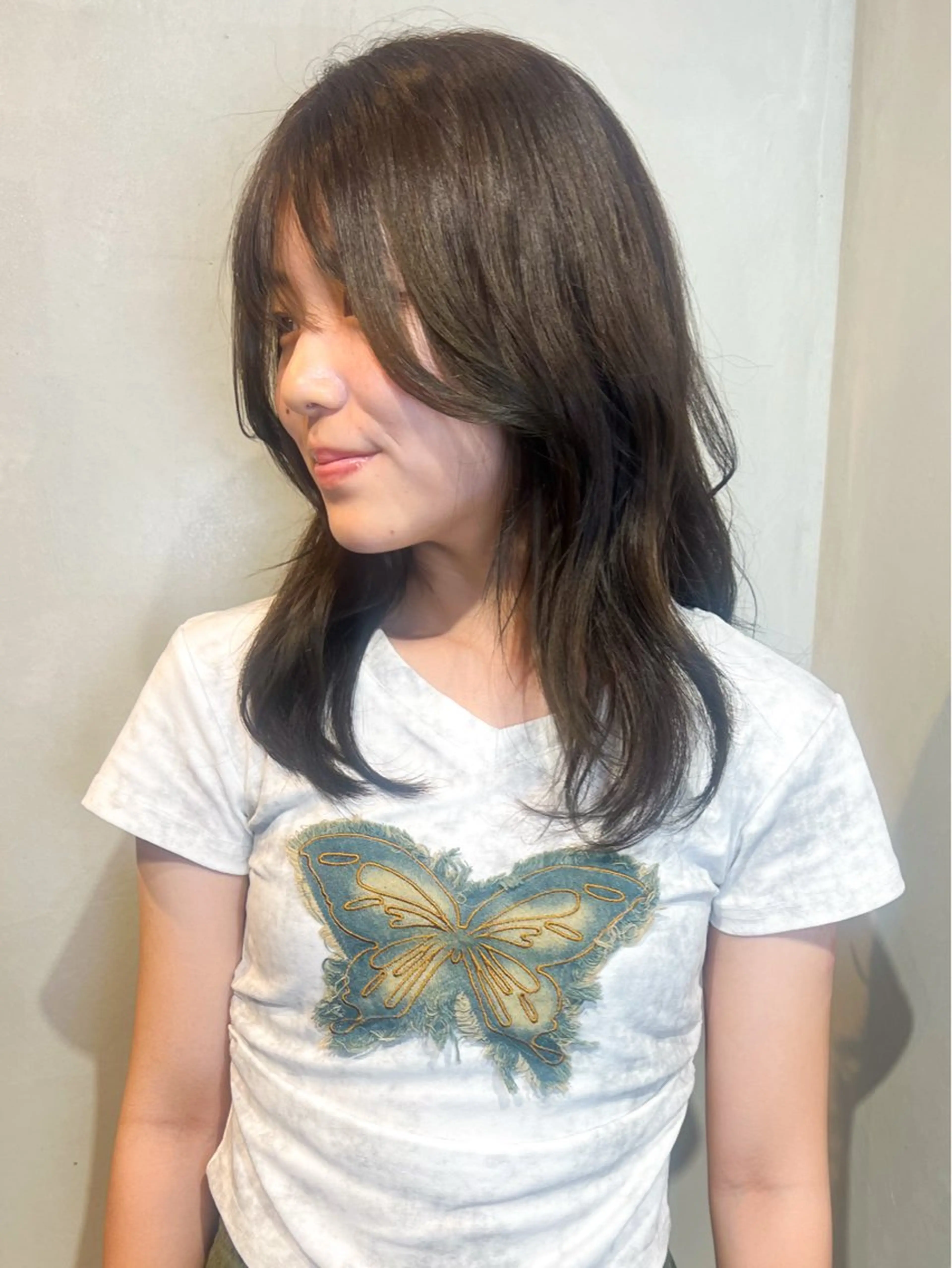 ミディアム ヘアカラー トリートメント Aya/四条烏丸/ インナーカラーのヘアスタイル