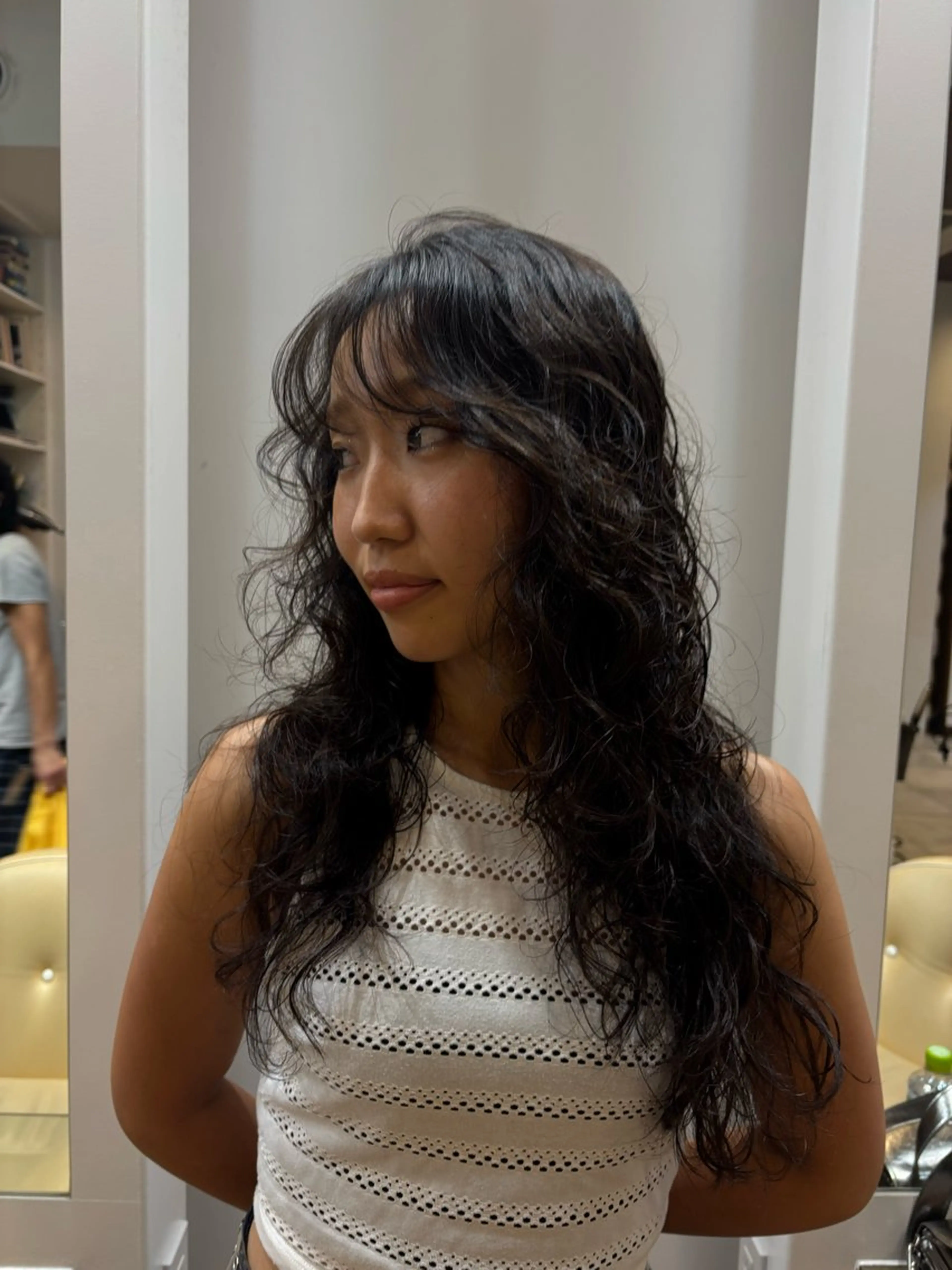 ロング パーマ 柿坂 華のヘアスタイル