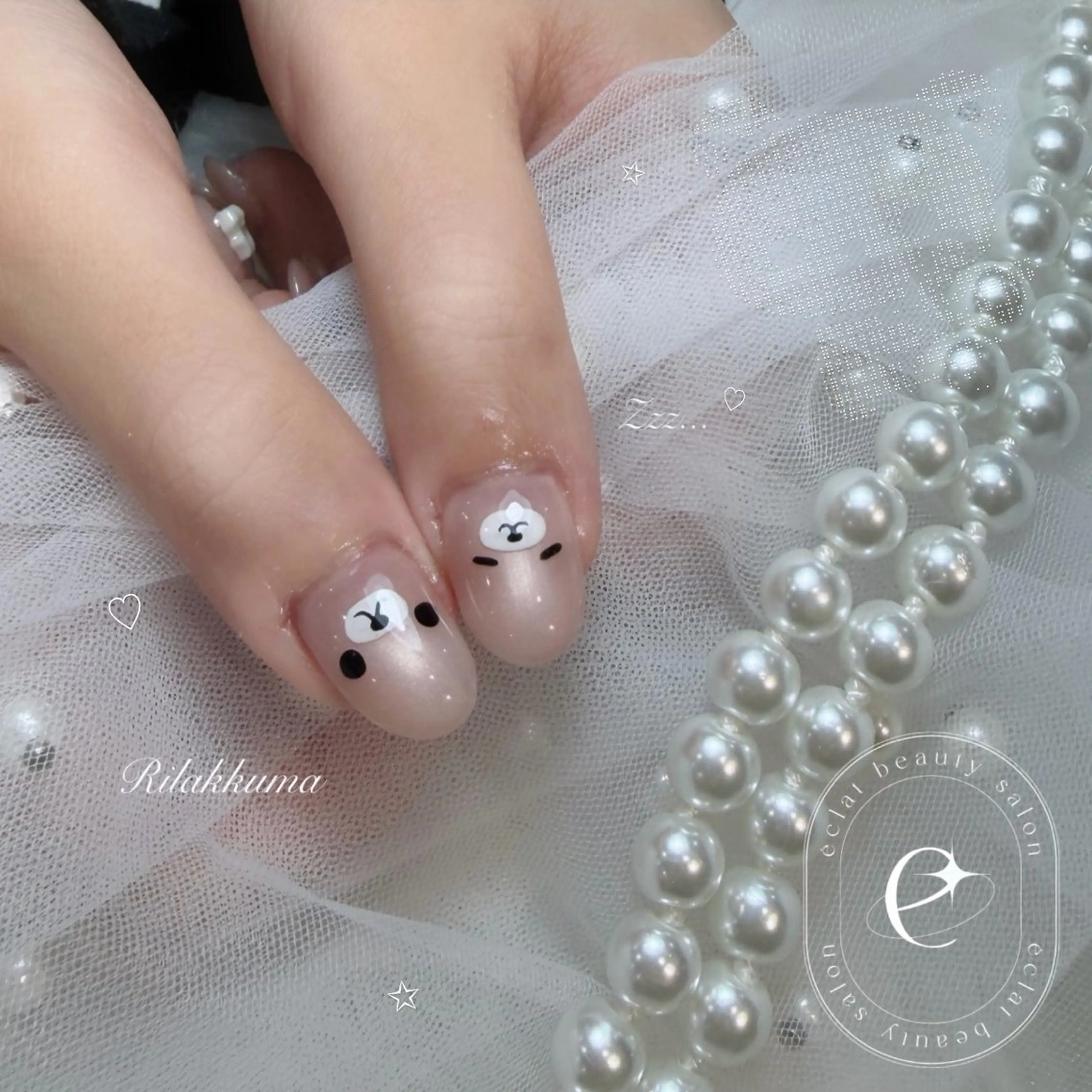 ネイル アートネイル マグネットネイル ハンドネイル eclat Kaedeのネイルデザイン