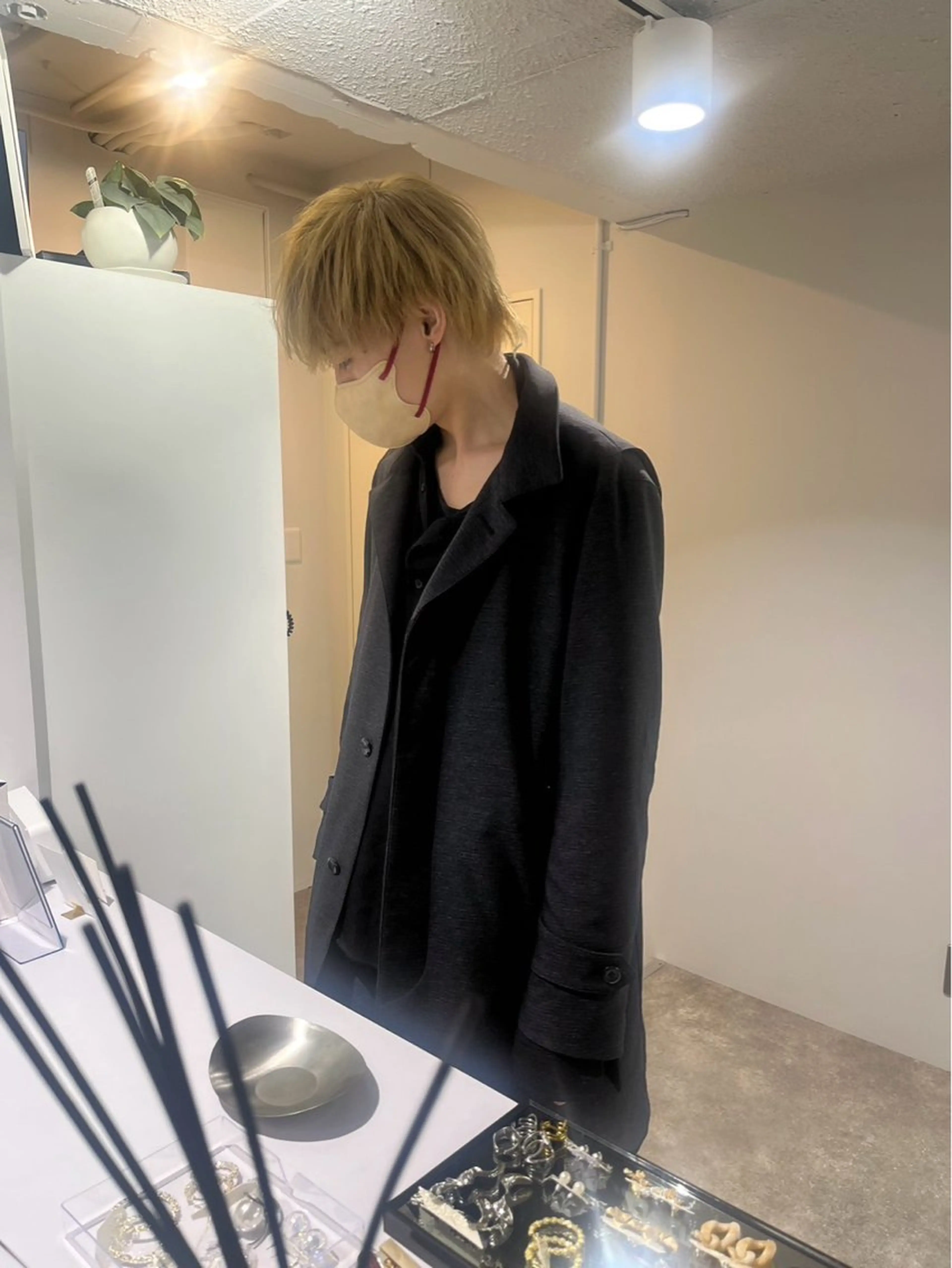 ショート カラー メンズ メンズパーマ/心斎橋 /四ツ橋駅/しょうまのヘアスタイル