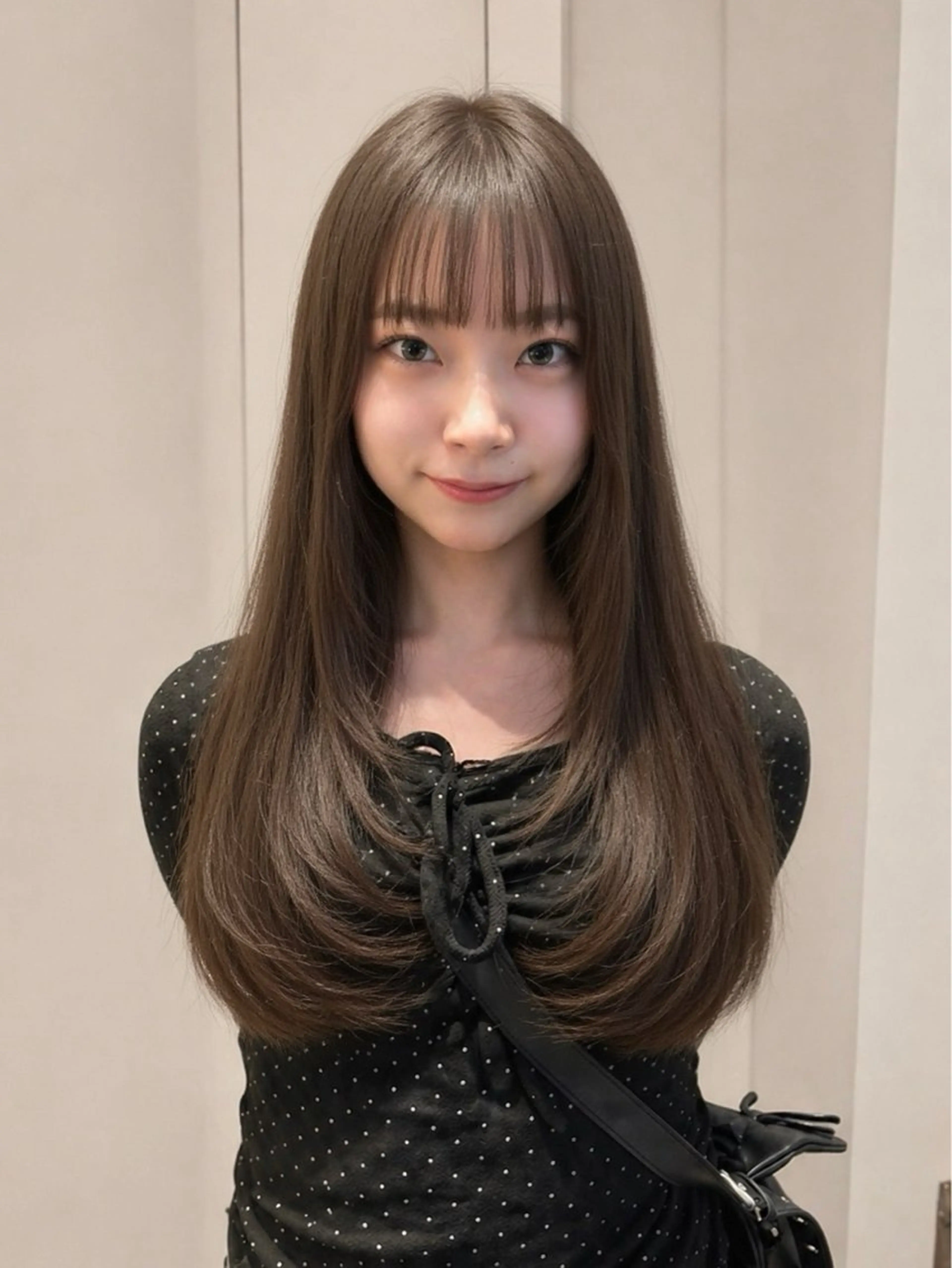 ロング カラー カット ヘアカラー トリートメント 韓国レイヤー⋆౨ৎ゚ 透カラー🩶/ユウキのヘアスタイル