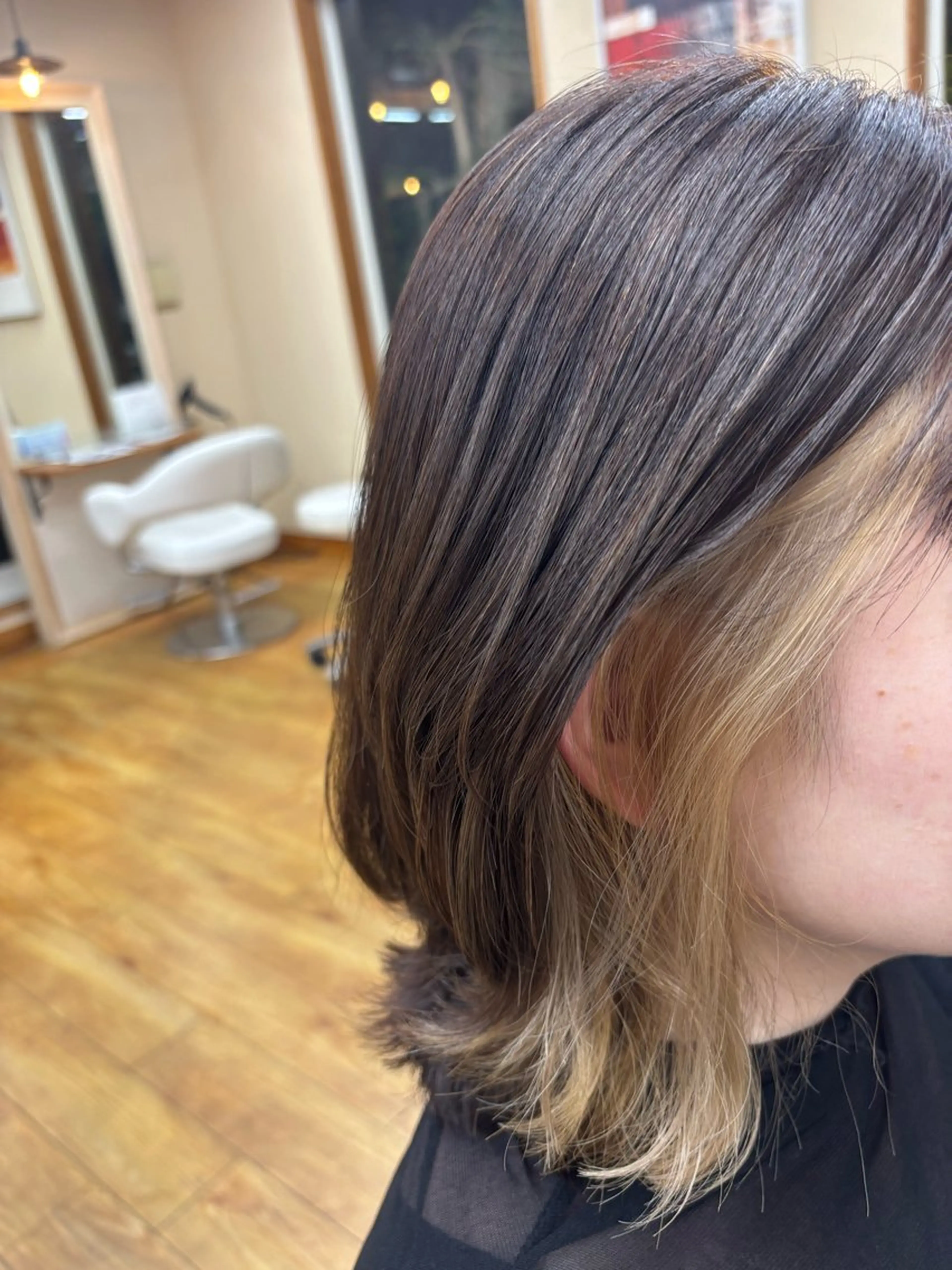カラー イヤリングカラー カット ヘアカラー トリートメント Sagedoue ユイのヘアスタイル
