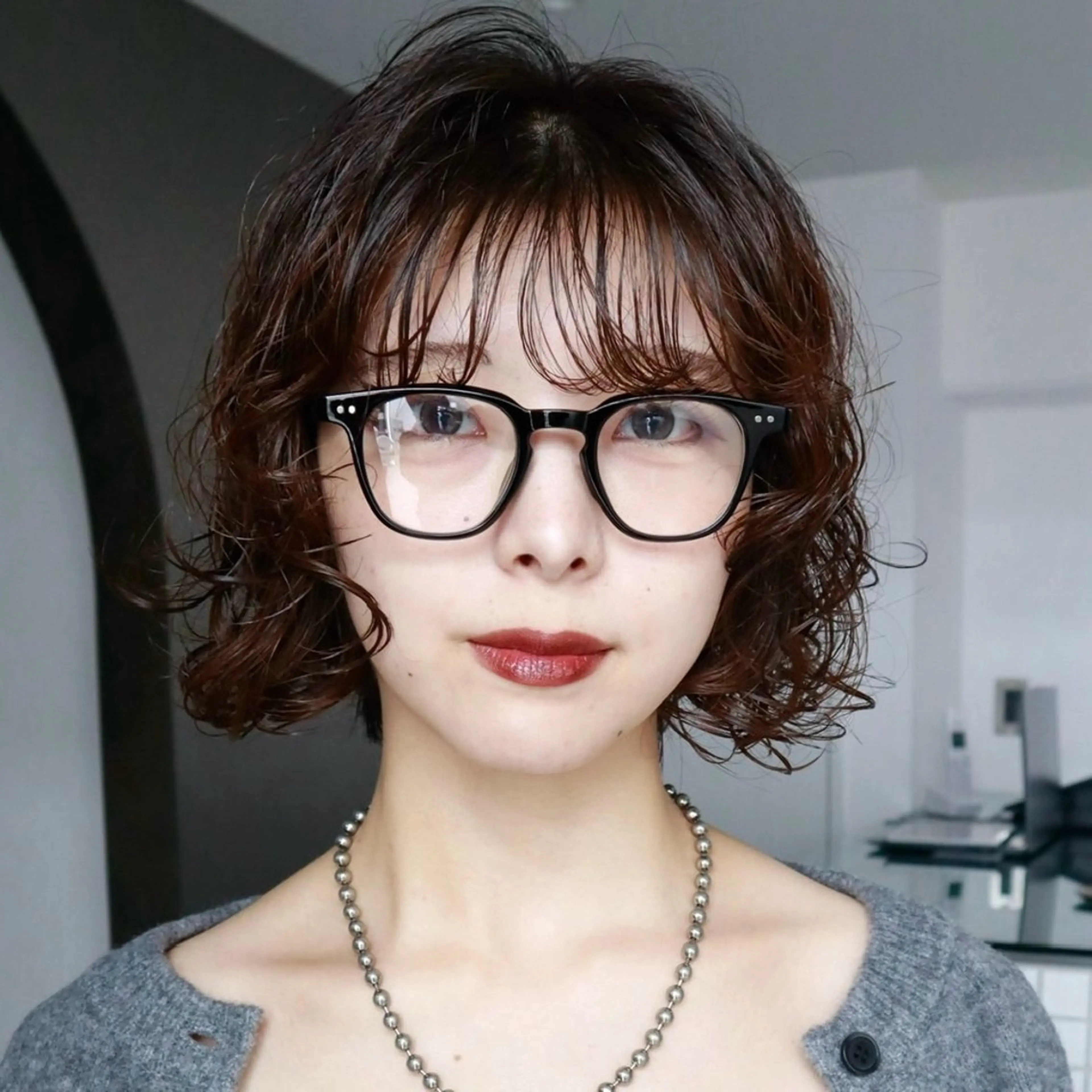 ショート パーマ レイヤーボブ特化/ 横浜/伊藤　怜のヘアスタイル