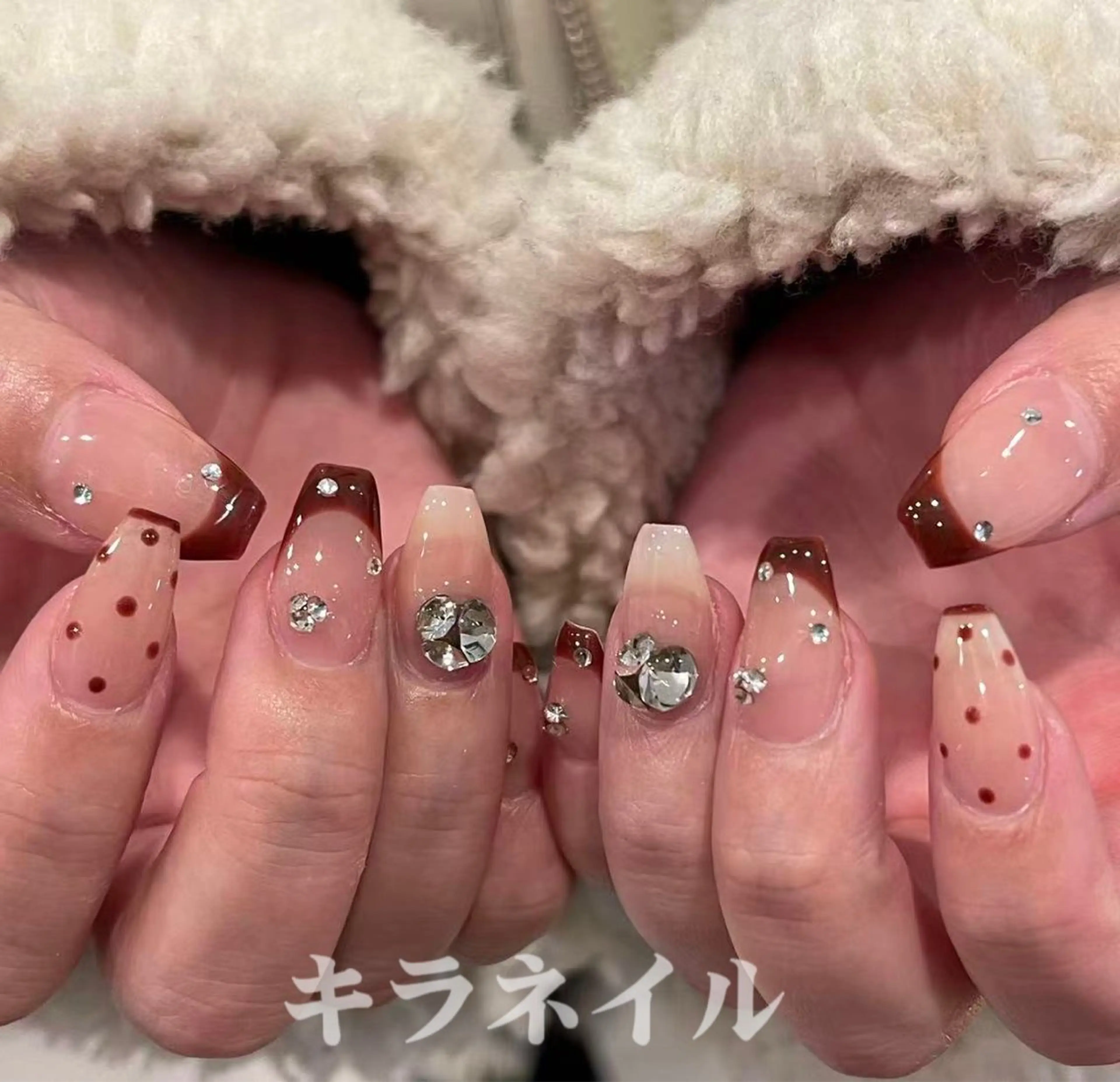 ネイル 🎀kira 長さだし💗モチ最高のネイルデザイン