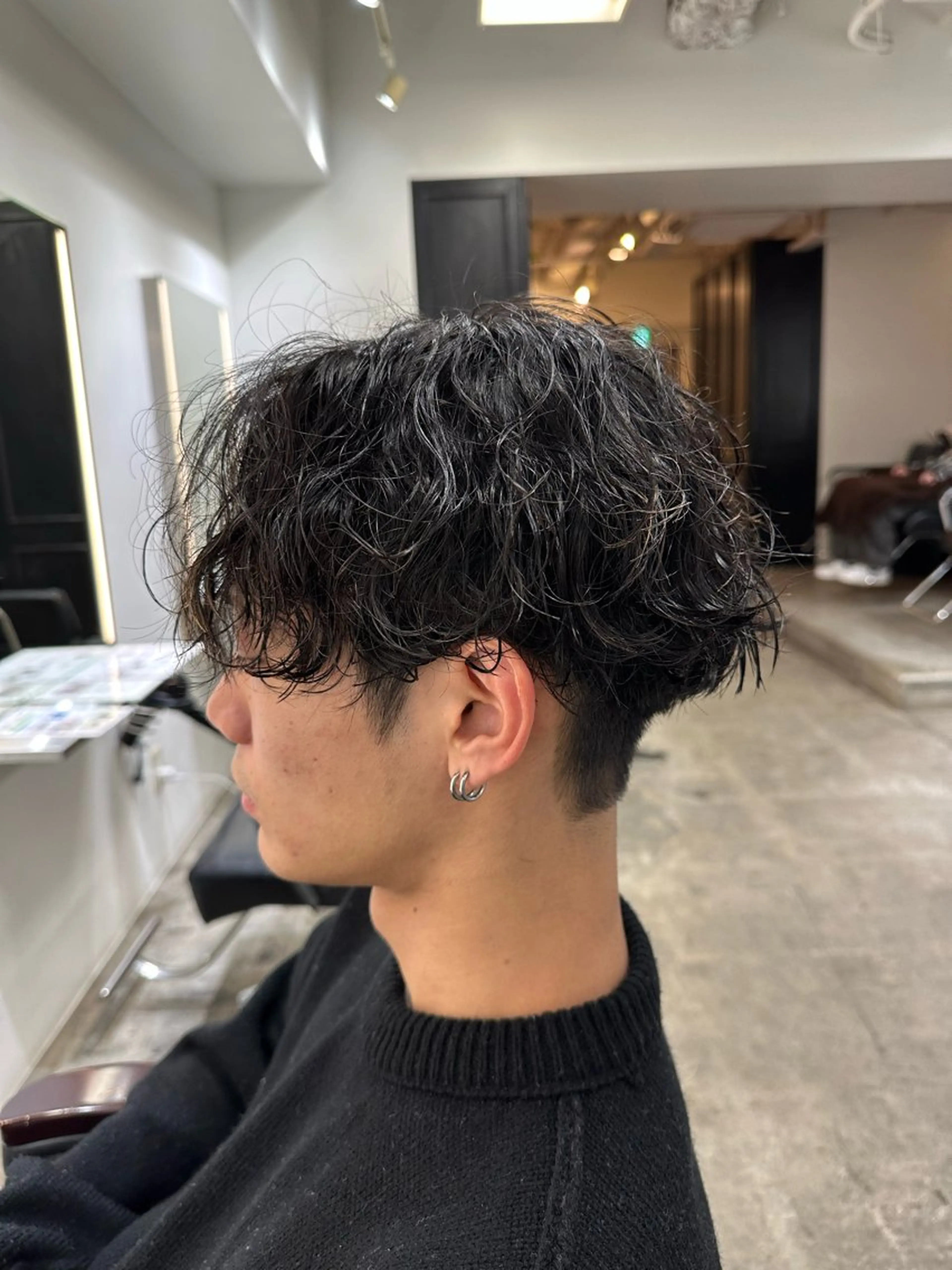 パーマ メンズ メンズパーマ ツイストスパイラルパーマ 波巻きパーマ ニュアンスパーマ スパイラルパーマ カット パーマ トリートメント ボブ/レイヤー/透明 感カラー/Dai🌿のヘアスタイル