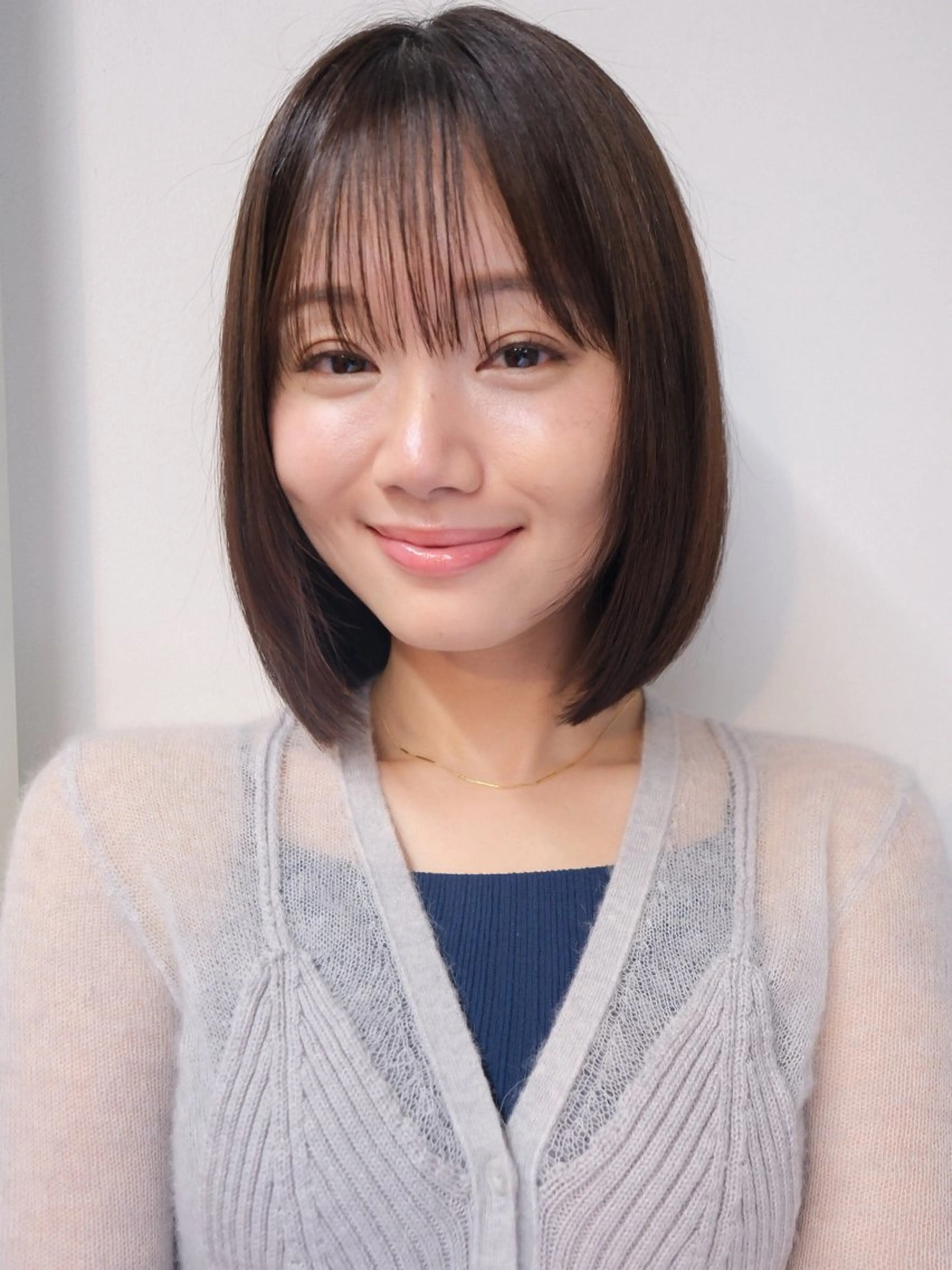 ミディアム ボブ ヘアカラー ボブ/ミディアム 親しみやすさ/さくらのヘアスタイル