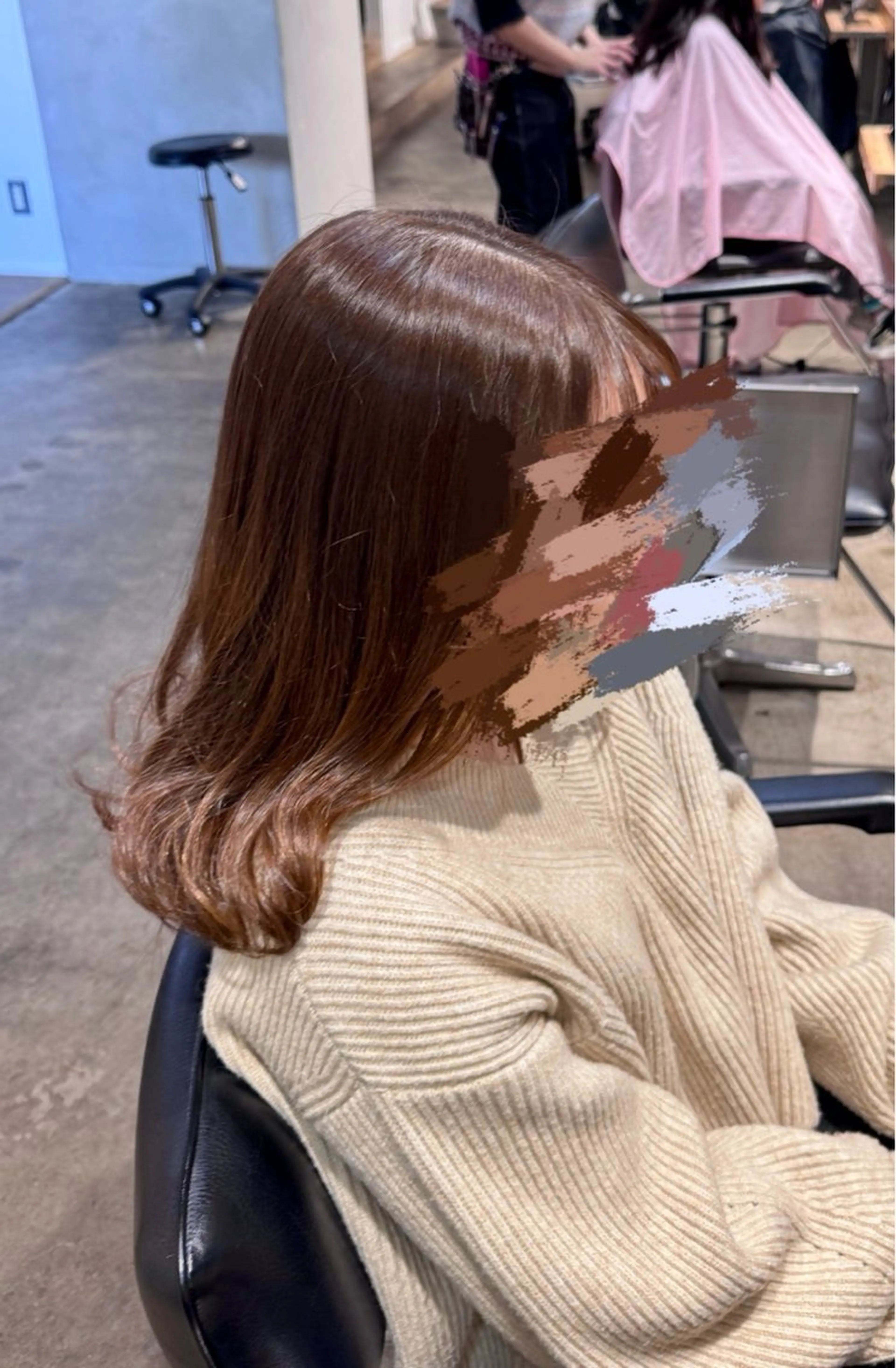 ミディアム カラー ナカムラ ハルのヘアスタイル