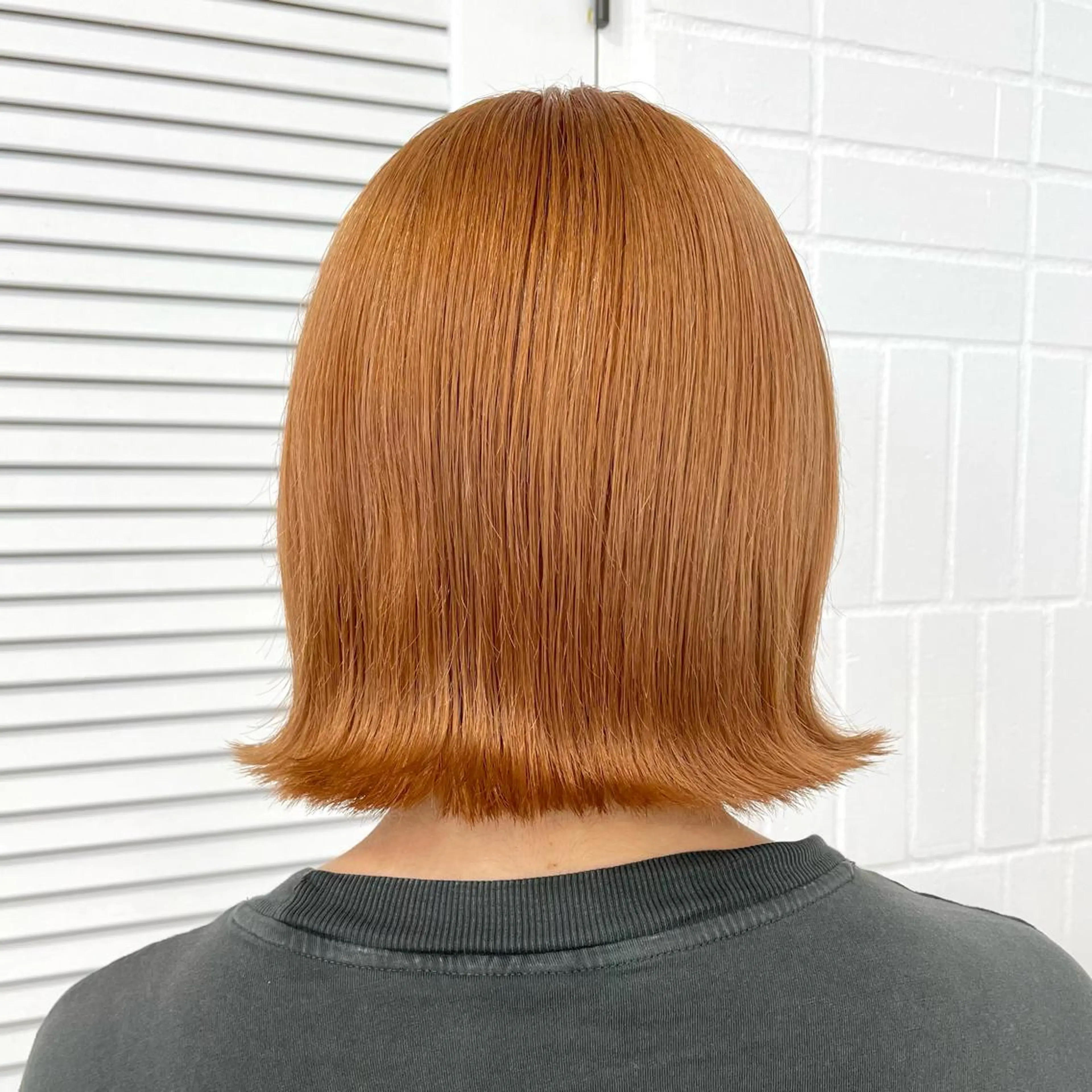 ショート カラー オレンジ 💍ダメージ最小限 ブリーチ/ちさと💍のヘアスタイル
