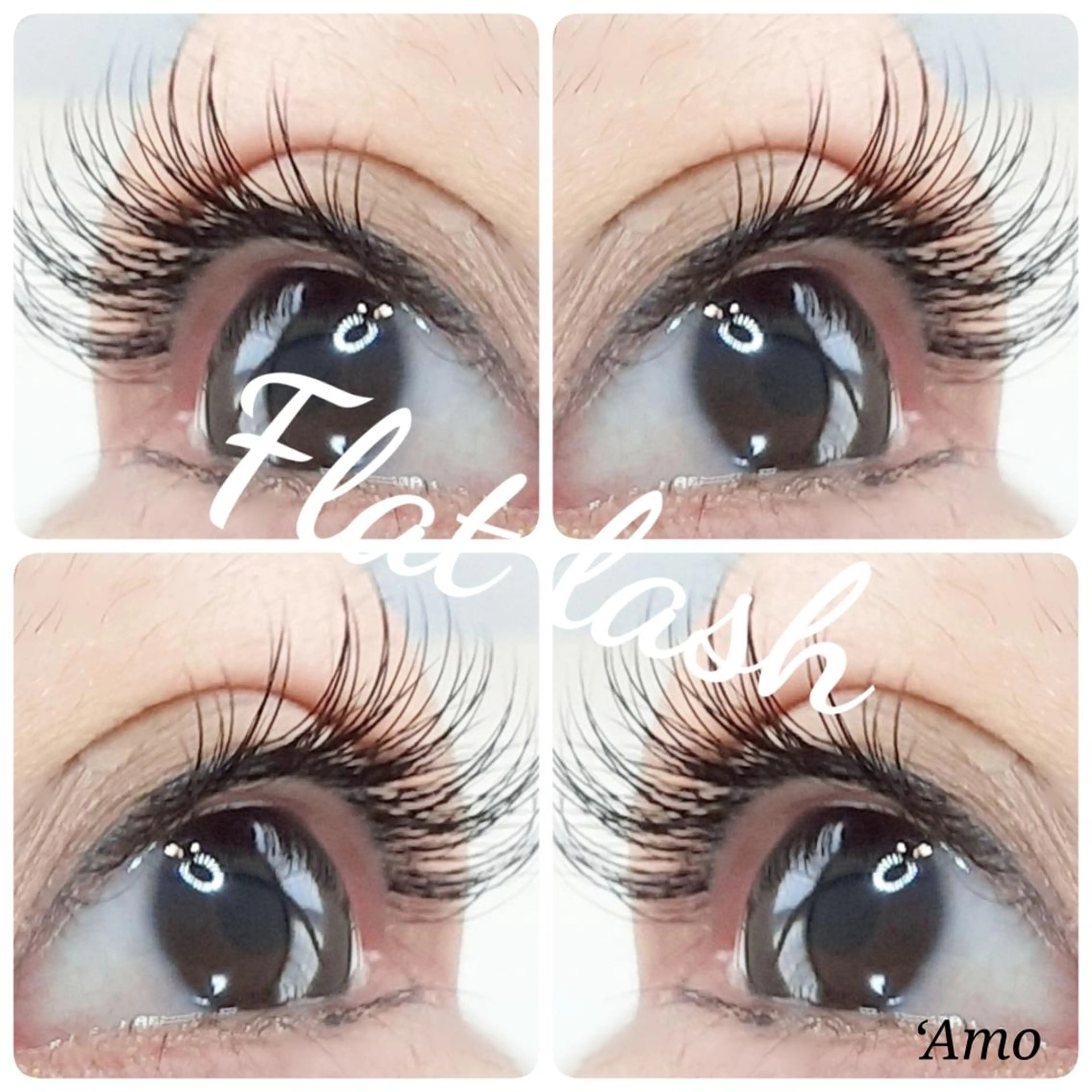 マツエク・マツパ フラットラッシュ ナチュラル マツエク ‘Amo アモのマツエク・マツパデザイン