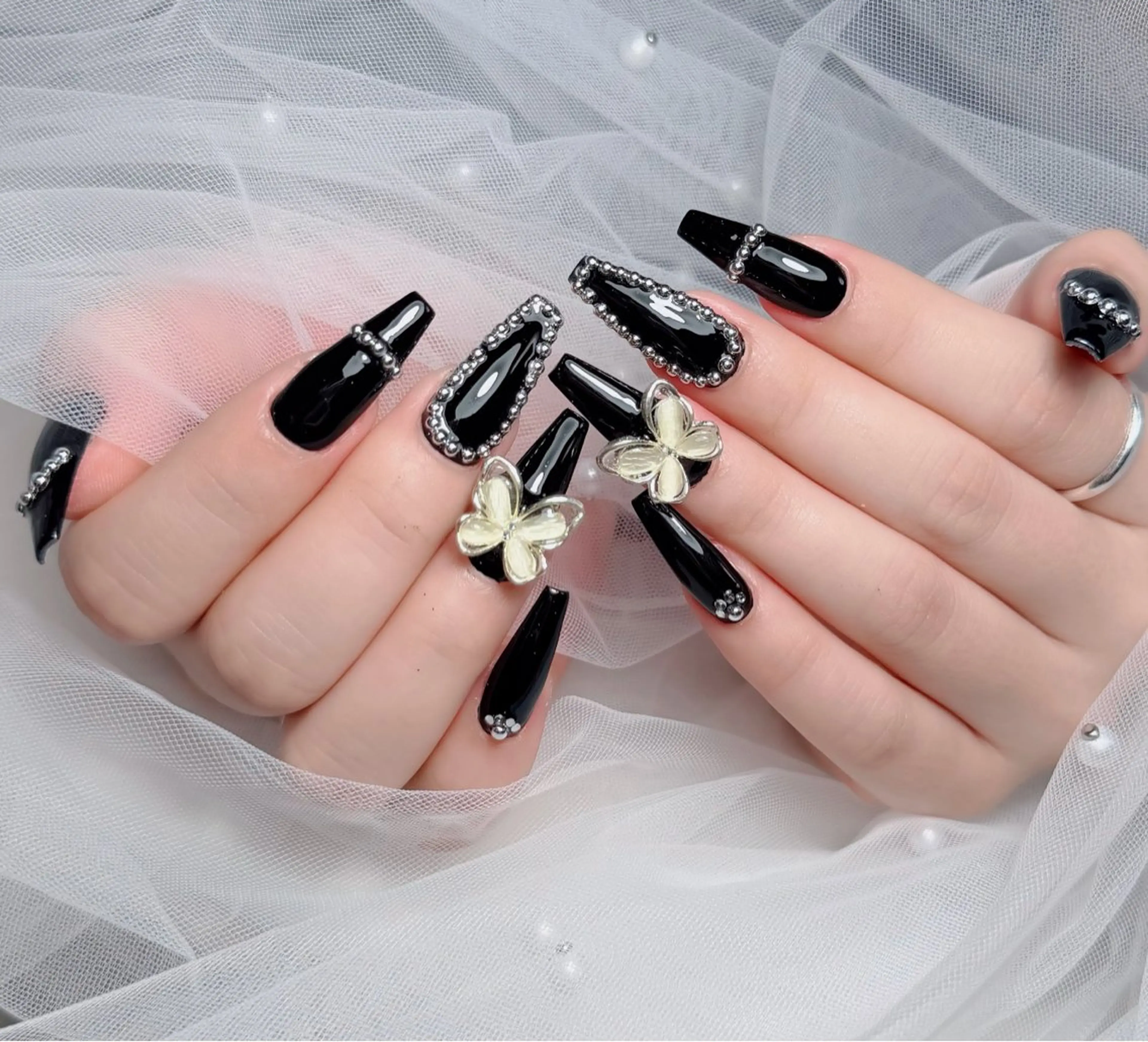 ネイル アートネイル 韓国ネイル 持ち込み ワンホンネイル ハンドネイル Lenie Nail Salonのネイルデザイン