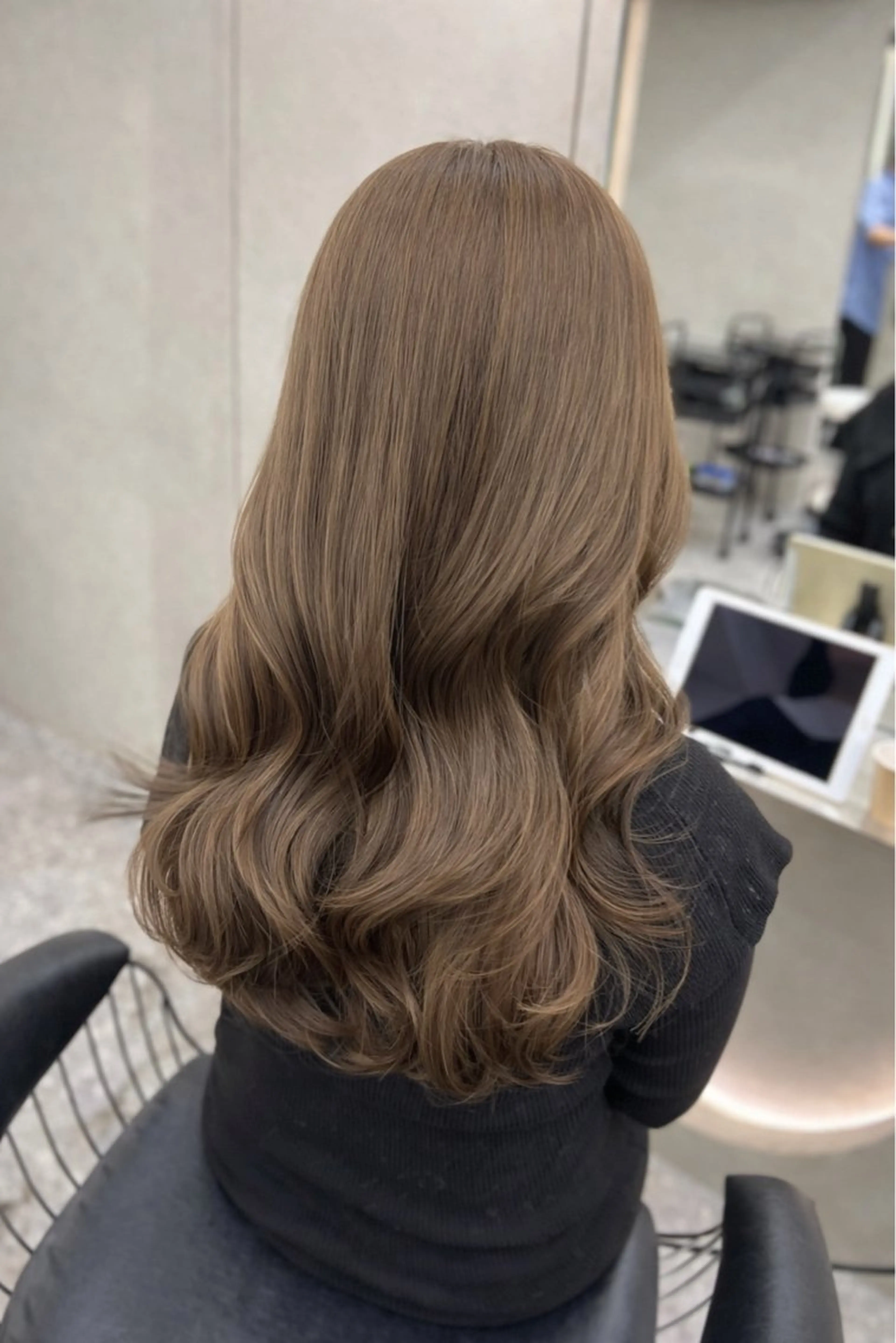 ロング カット ヘアカラー トリートメント 博多ベージュ 🐻松井傑のヘアスタイル