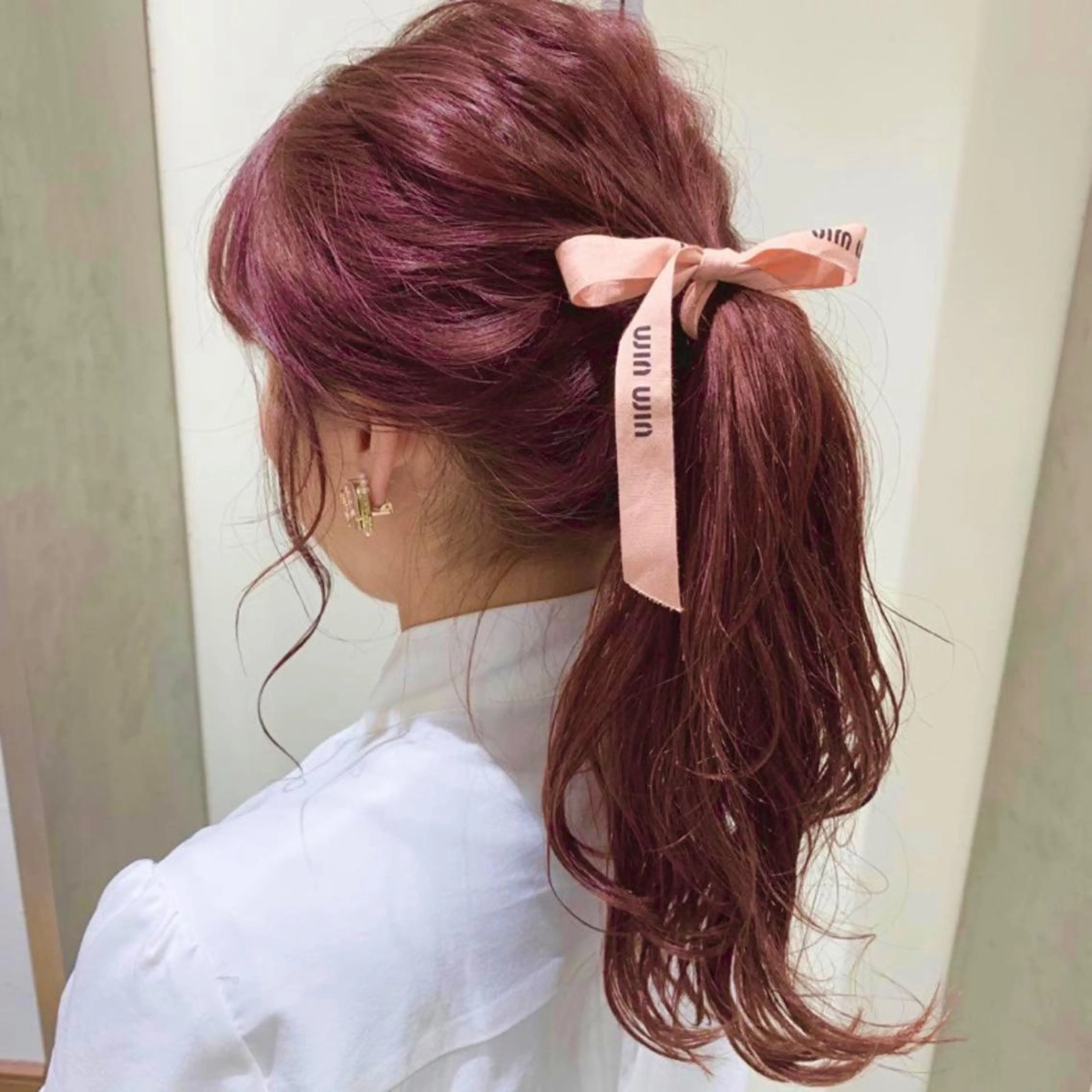 ロング カラー ヘアアレンジ ハイトーン特化 川井優汰のヘアスタイル