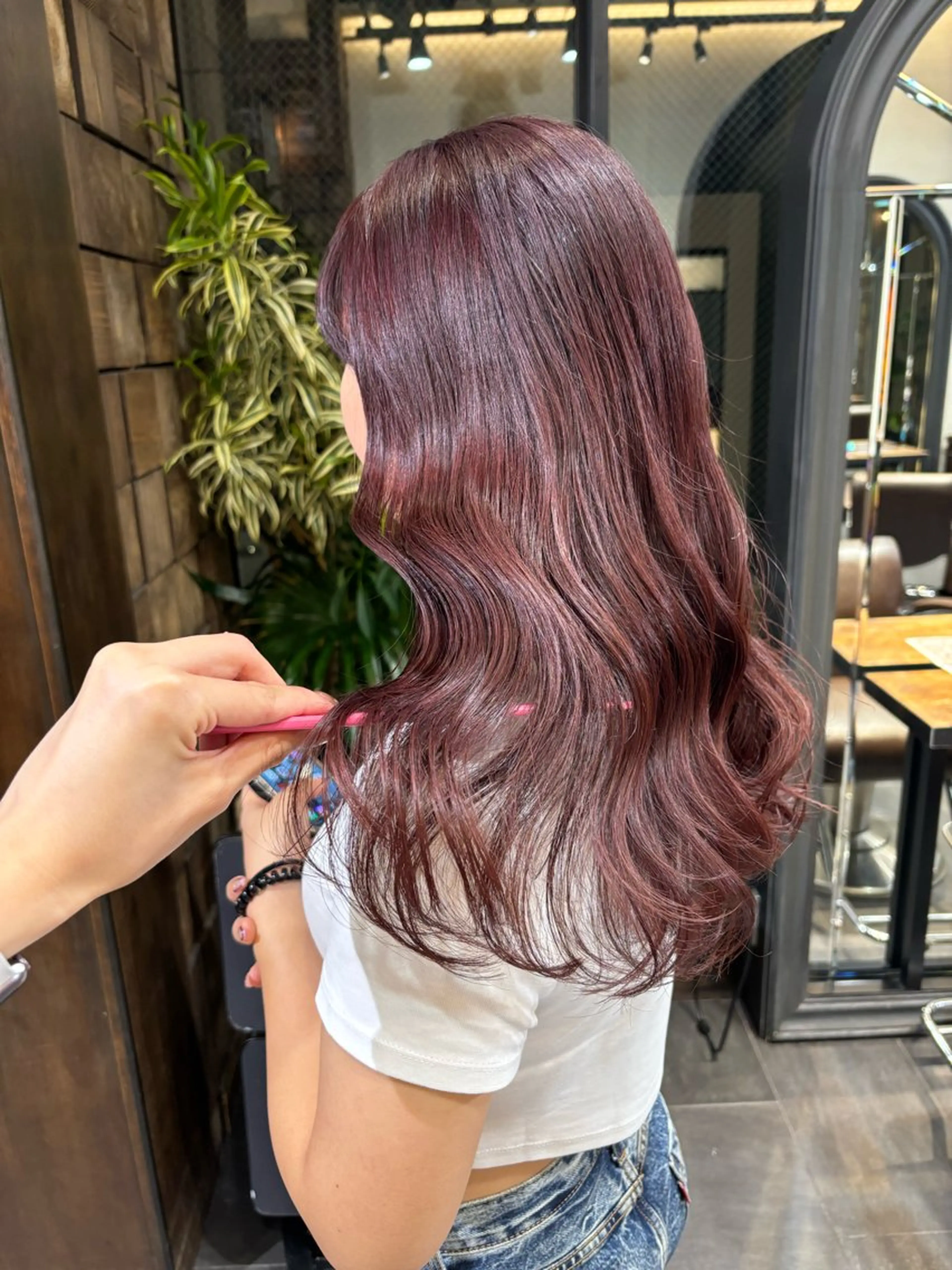 ロング カット ヘアカラー トリートメント MINXginza タイラミユネのヘアスタイル