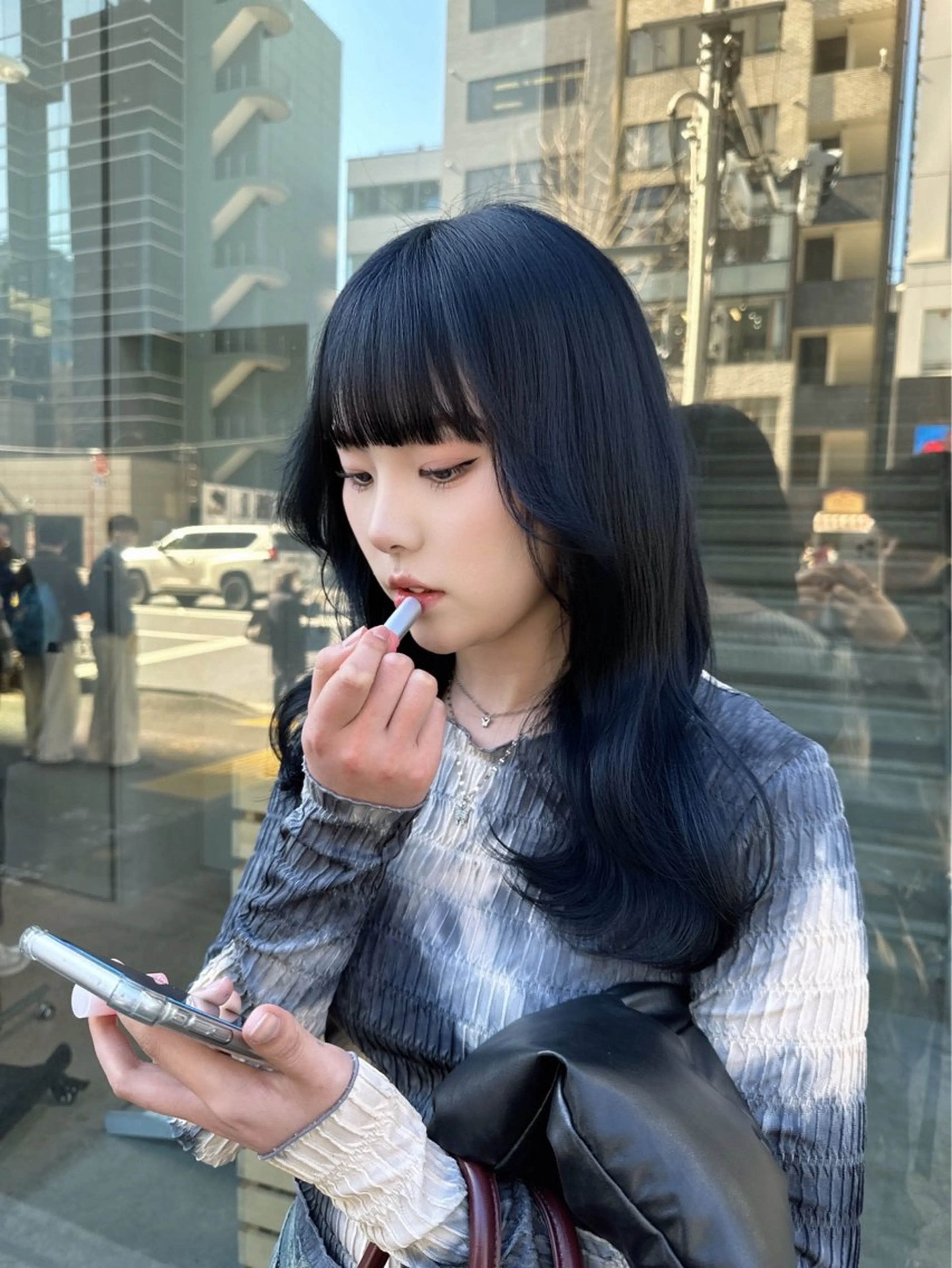 ロング 🦋韓国風カラー🦋 こうせい原宿のヘアスタイル