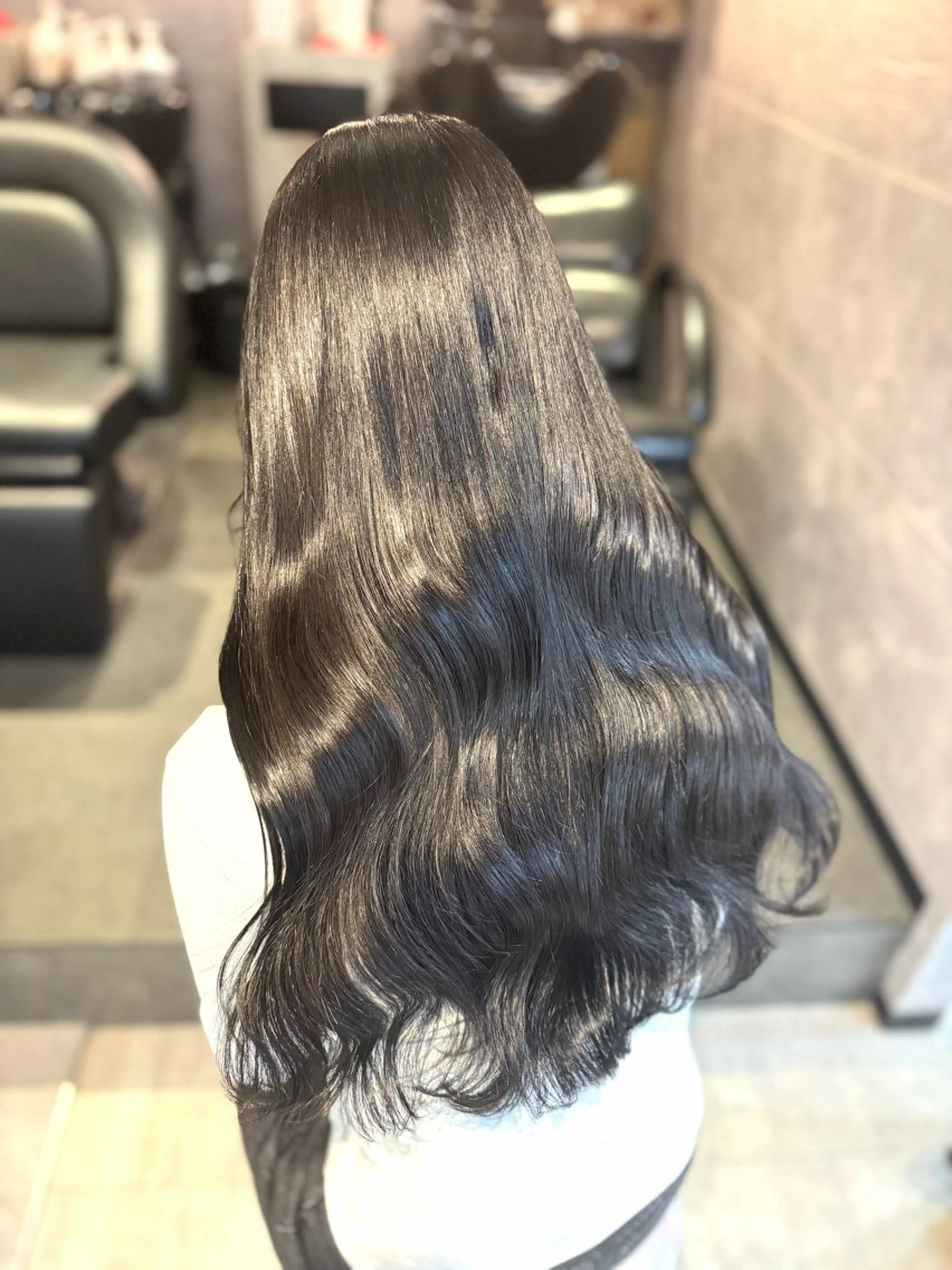 ロング カラー ヘアカラー トリートメント 🩶鈴木茉奈🩶艶髪 /透明感/暖色カラーのヘアスタイル