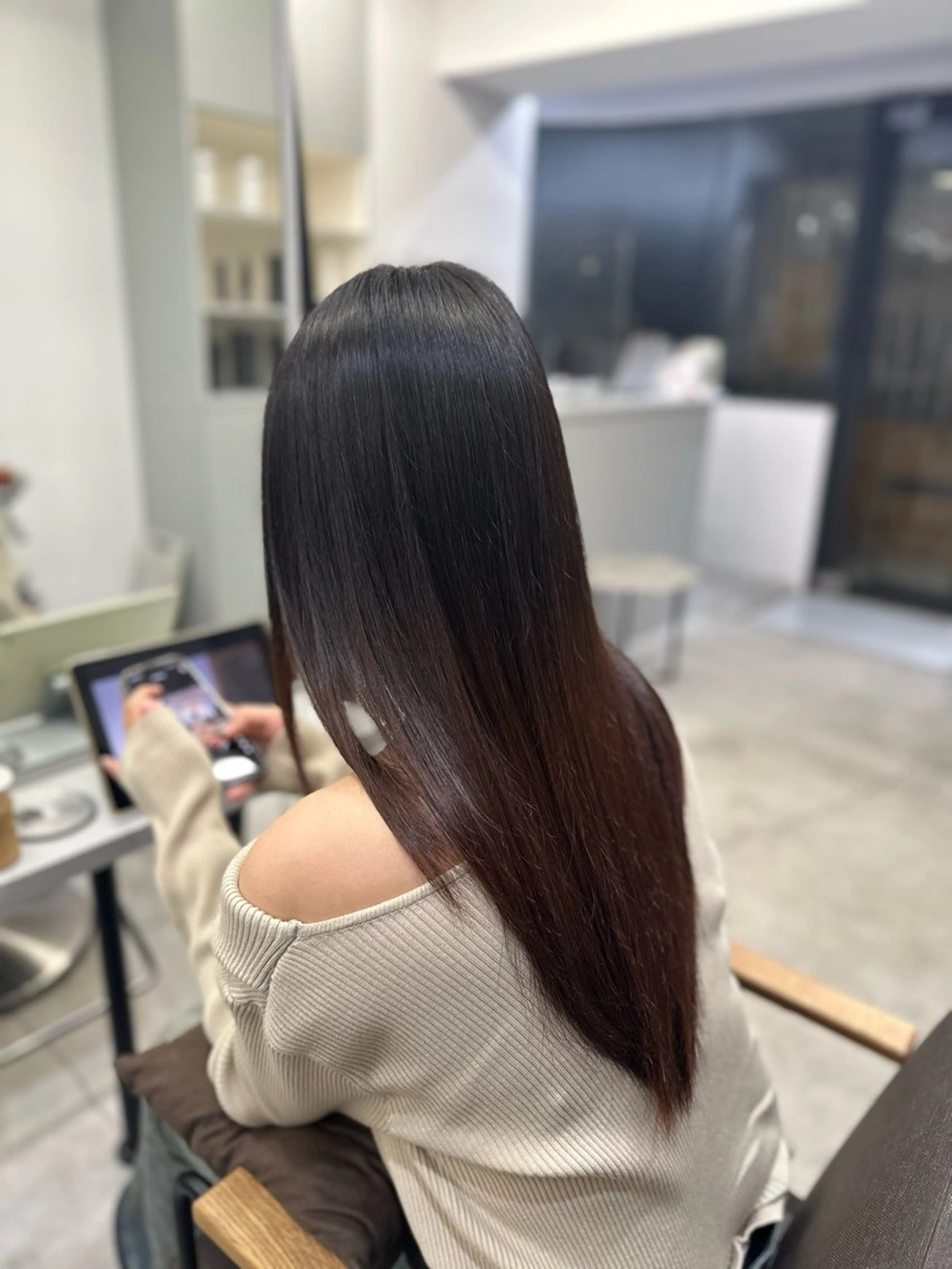 ロング パーマ 縮毛矯正 ハイトーンカラー が絶対可愛い✨泰聖✨のヘアスタイル