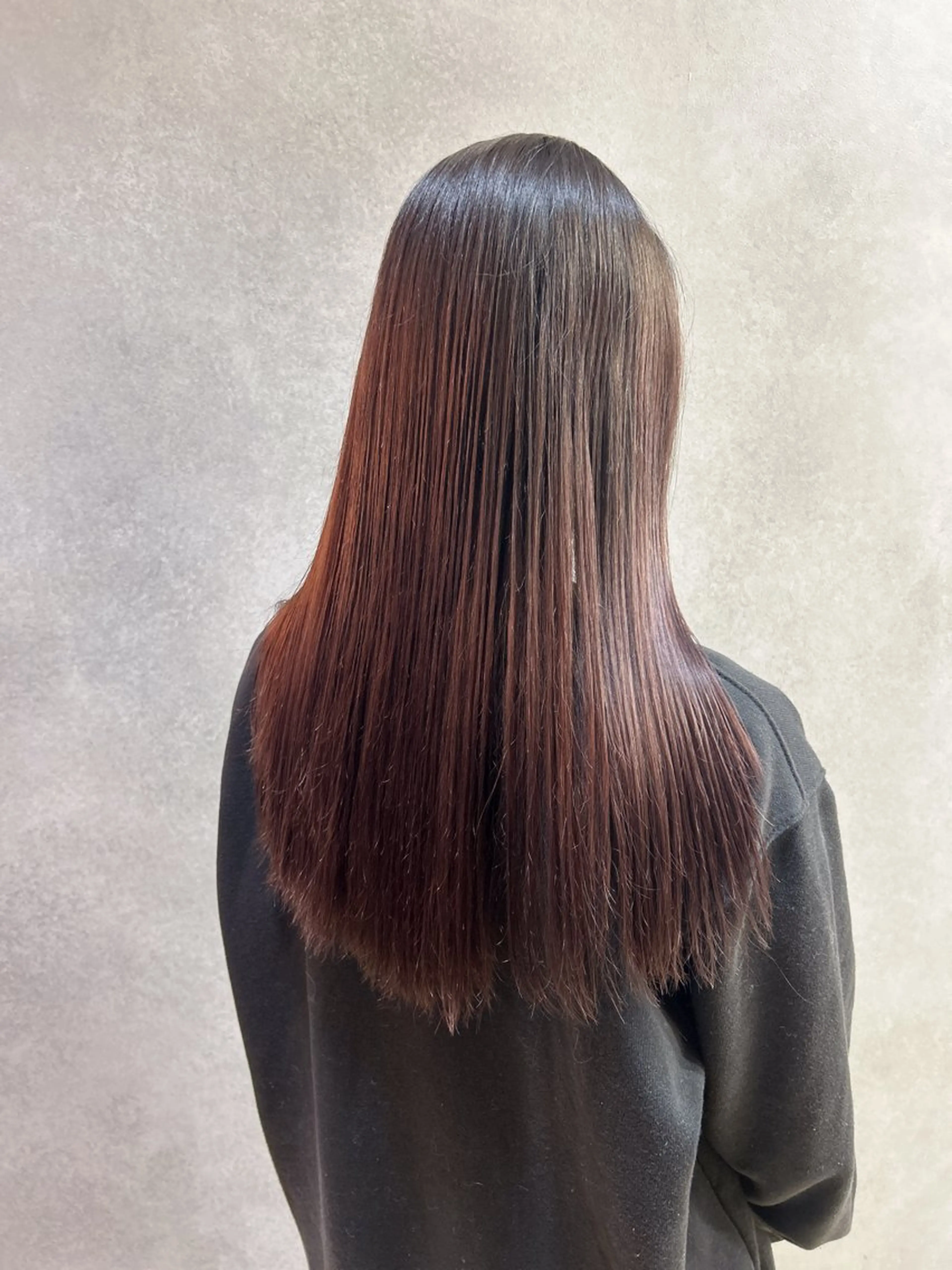 ロング カット ヘアカラー トリートメント 伶風/ボブ/ ハッシュカットのヘアスタイル