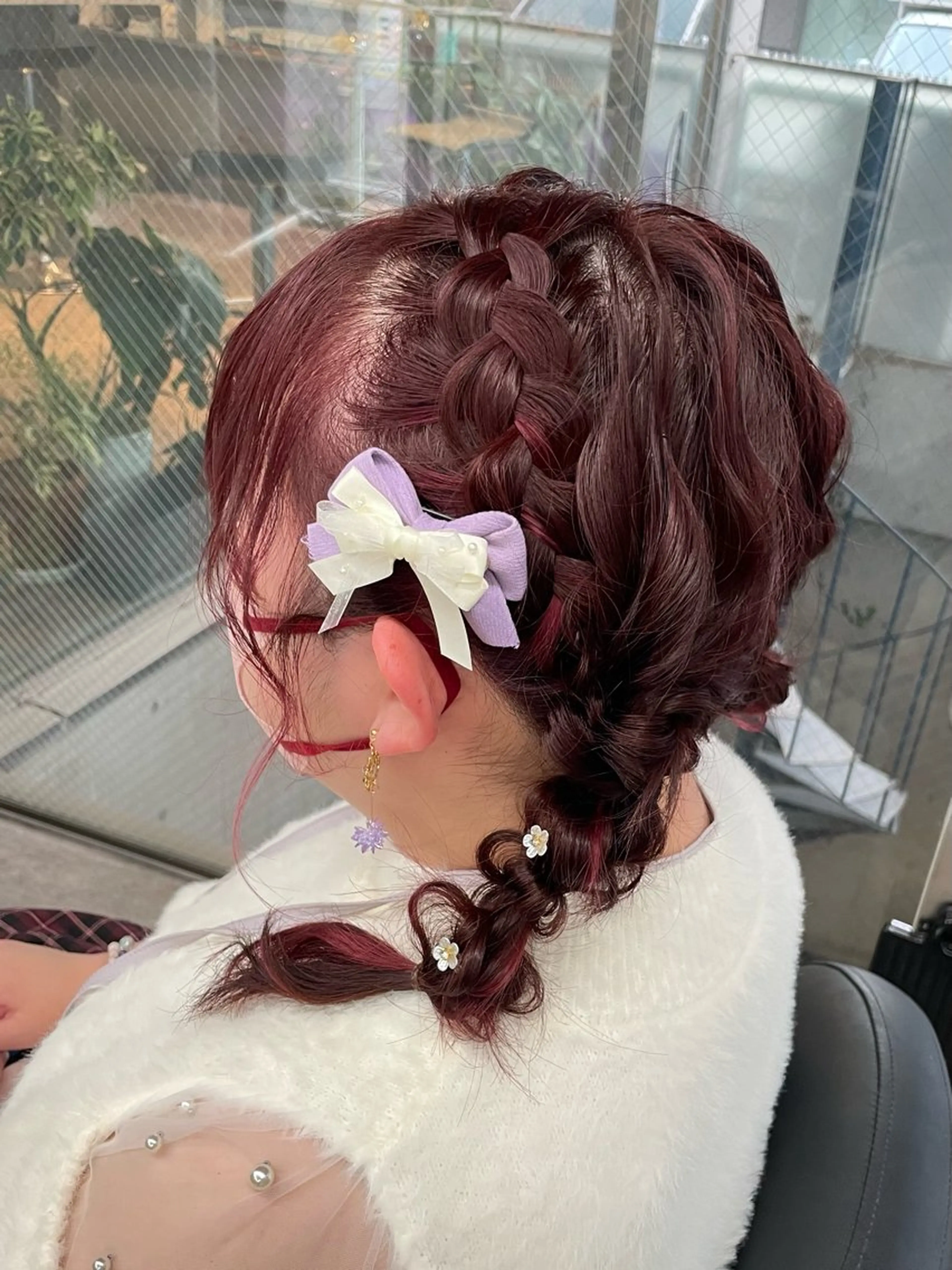 ヘアアレンジ ヘアセット 速水 ゆきののヘアスタイル