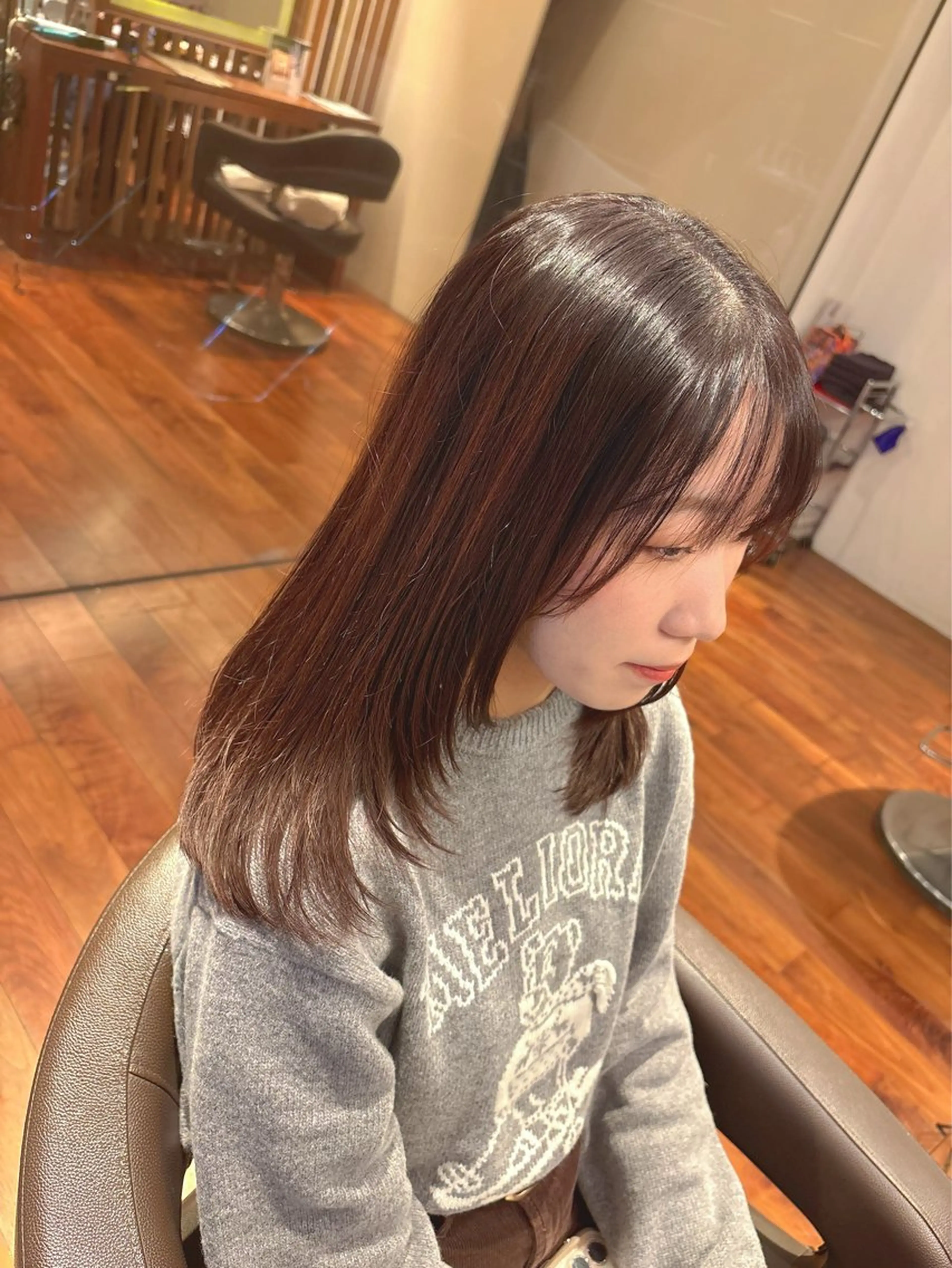 セミロング カラー カット ヘアカラー トリートメント オーガニックカラー/ 髪質改善/暗髪/ボブのその他イメージ