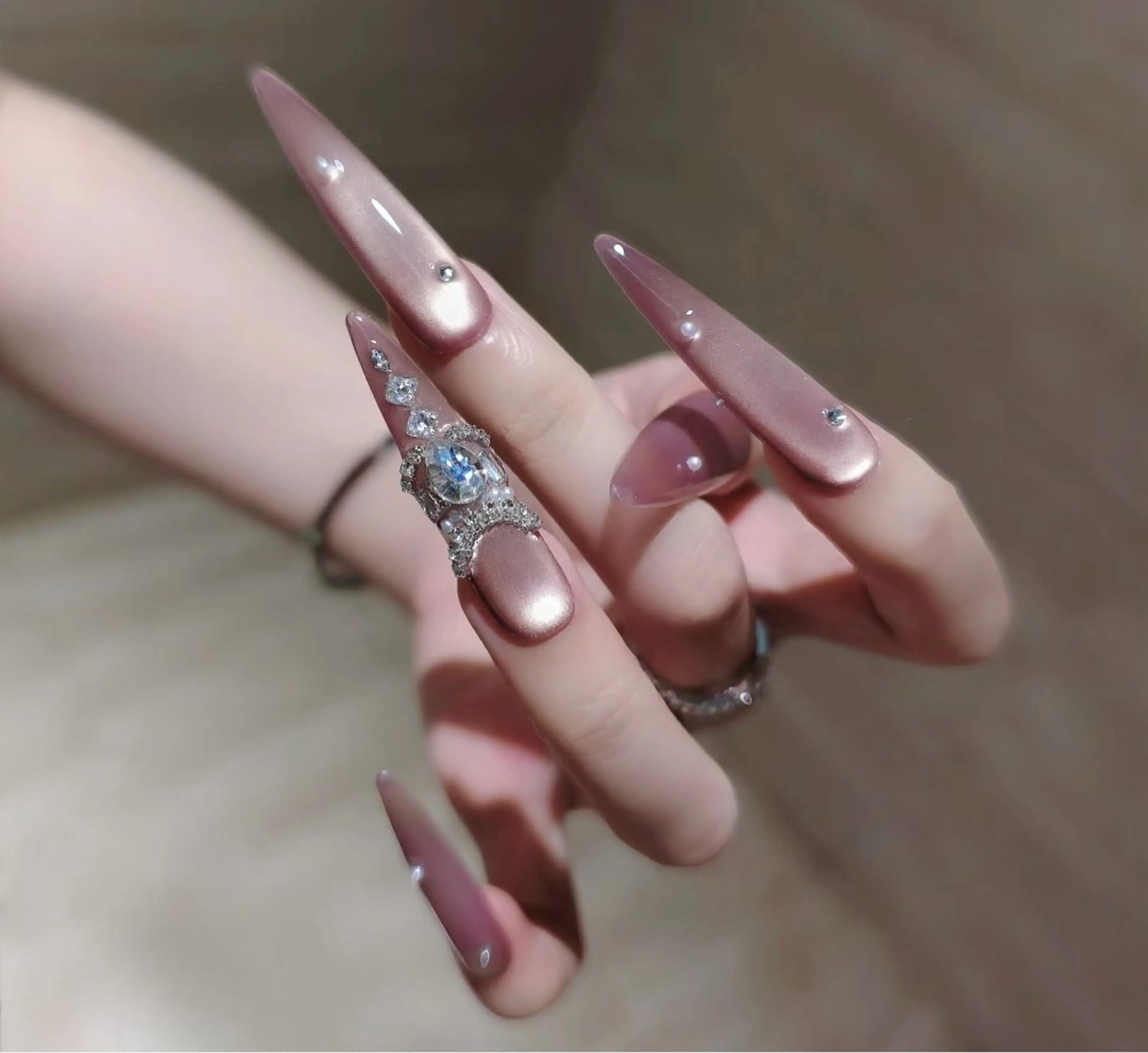 ネイル オーロラネイル フラワーネイル フットネイル フレンチネイル ジェルネイル ハンドネイル 長さだし専門 ありさのネイルデザイン