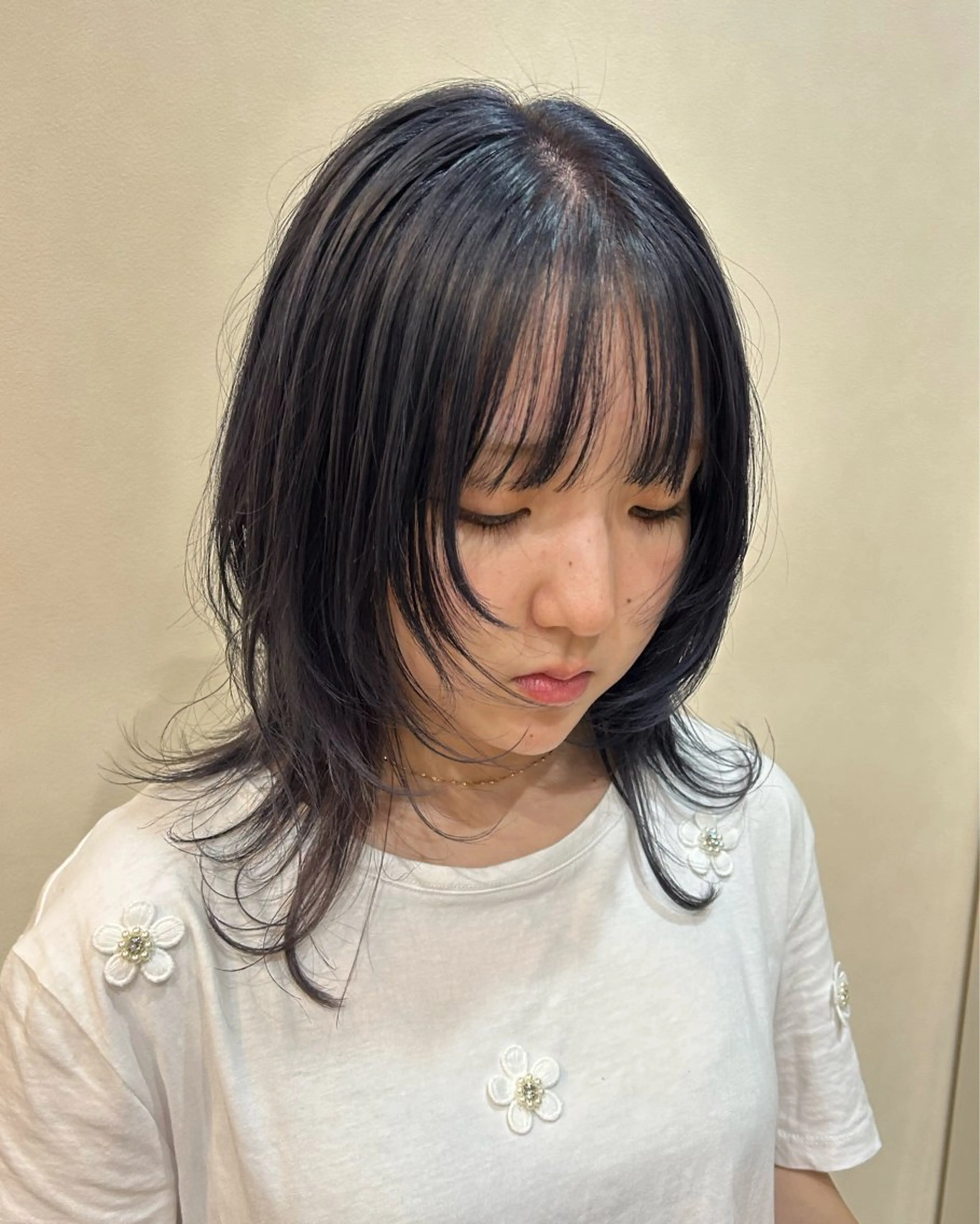 ミディアム カラー ヘアアレンジ ブリーチ ディープラベンダー グレージュ ラベンダーカラー ラベンダーグレージュ ボブ/透明感カラー 🧸YUI❤️のヘアスタイル