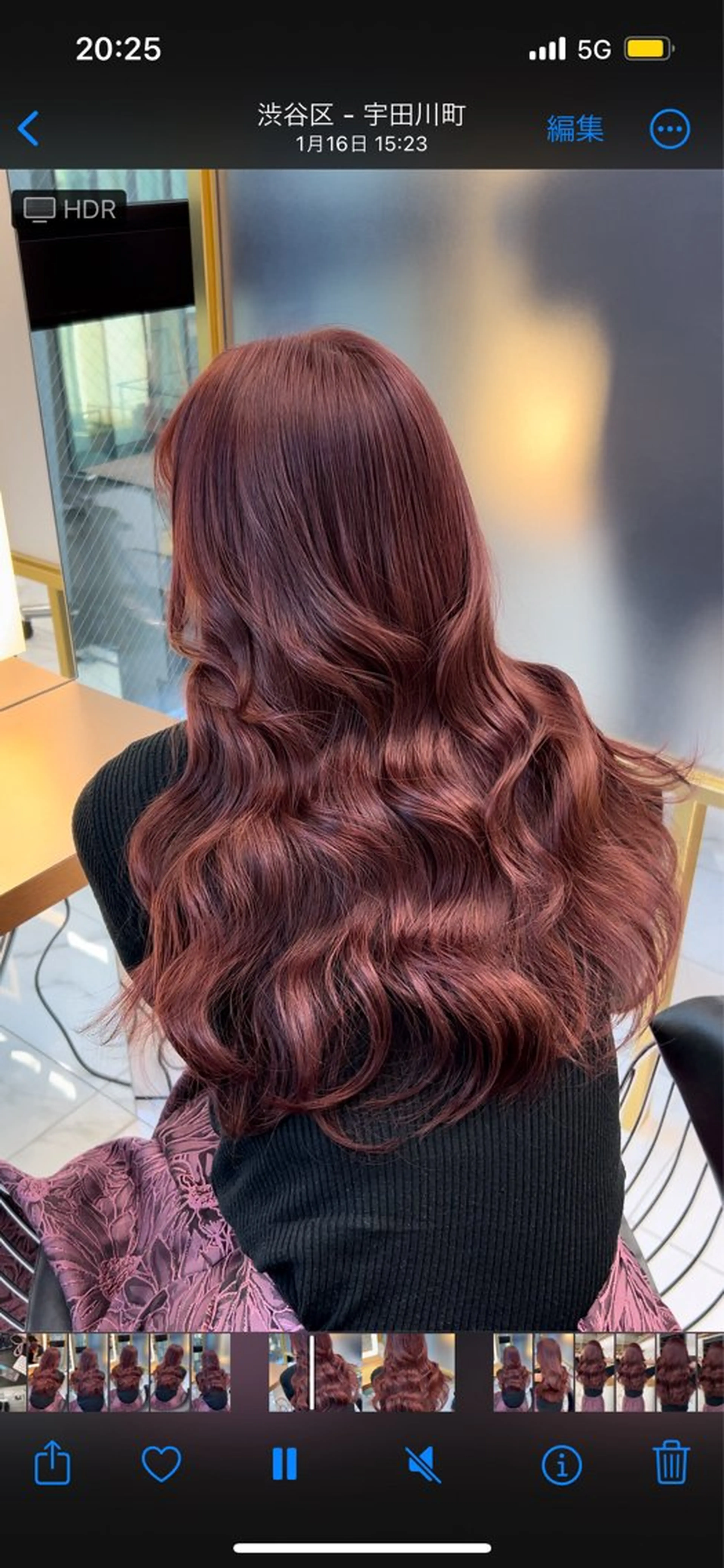 ロング カラー 𝑨𝑲𝑶 🍒/ 暖色カラーのヘアスタイル