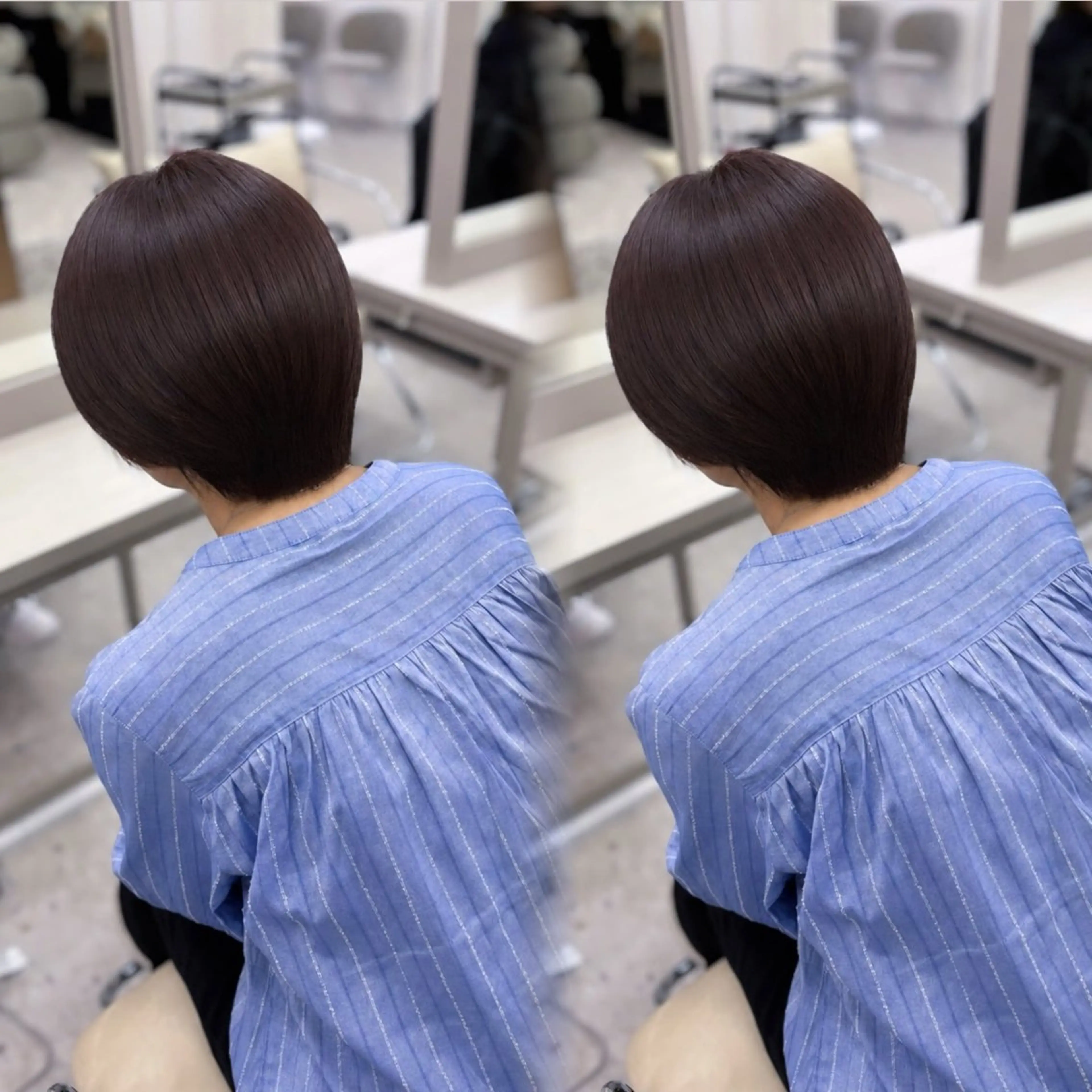 ショート カラー ヘアカラー coco ウナのヘアスタイル