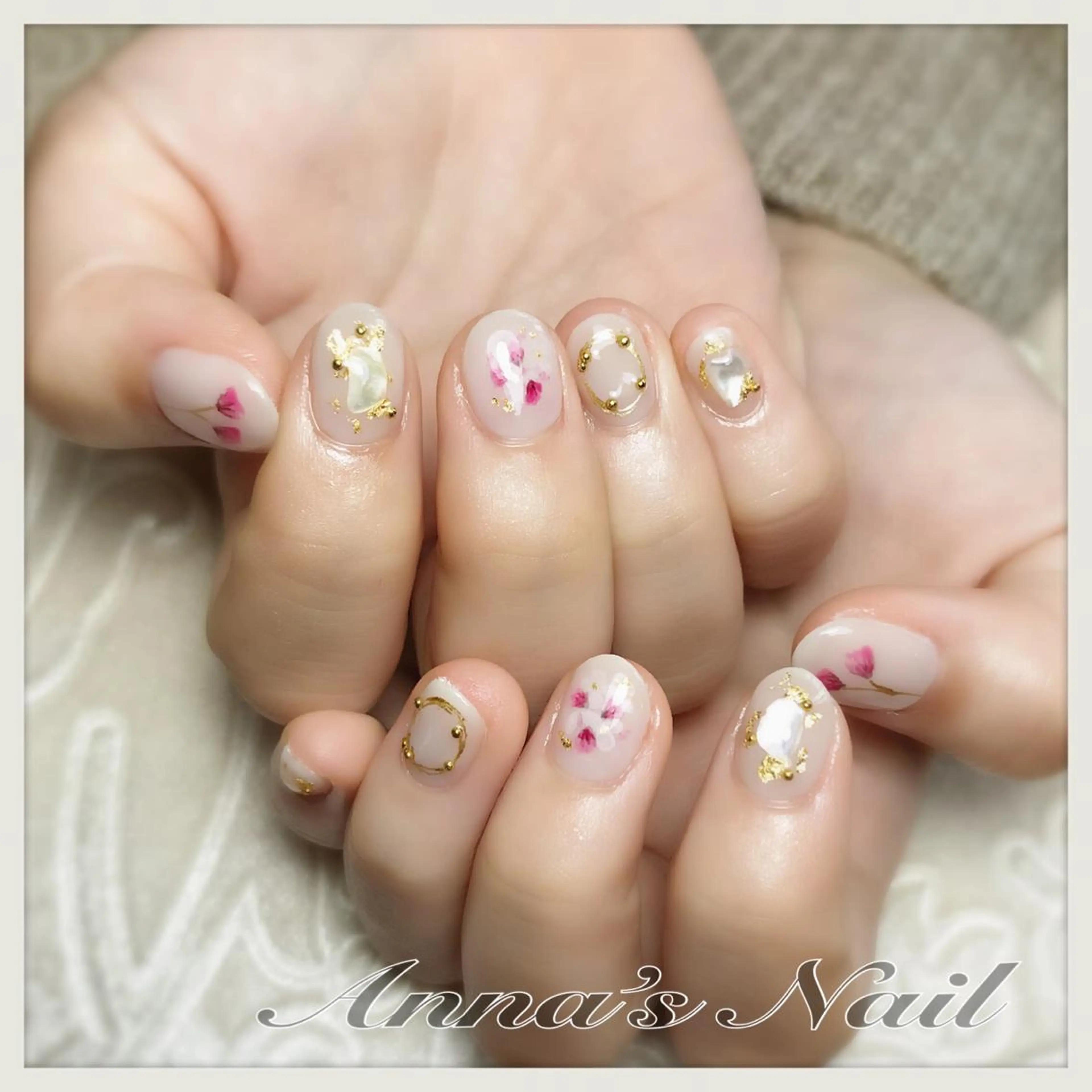 ネイル 清口 杏奈のネイルデザイン