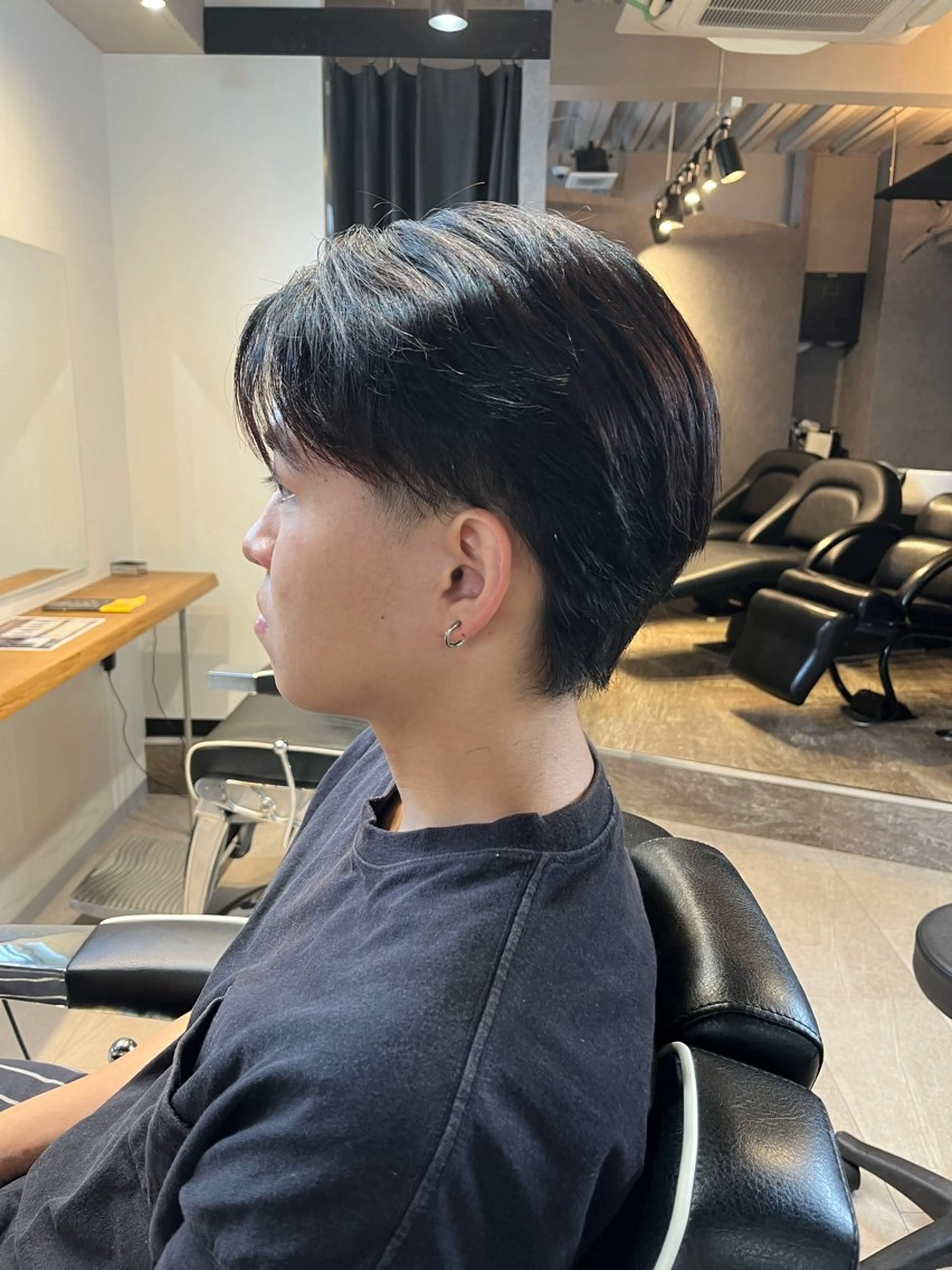 メンズカット+顔周り縮毛矯正の写真