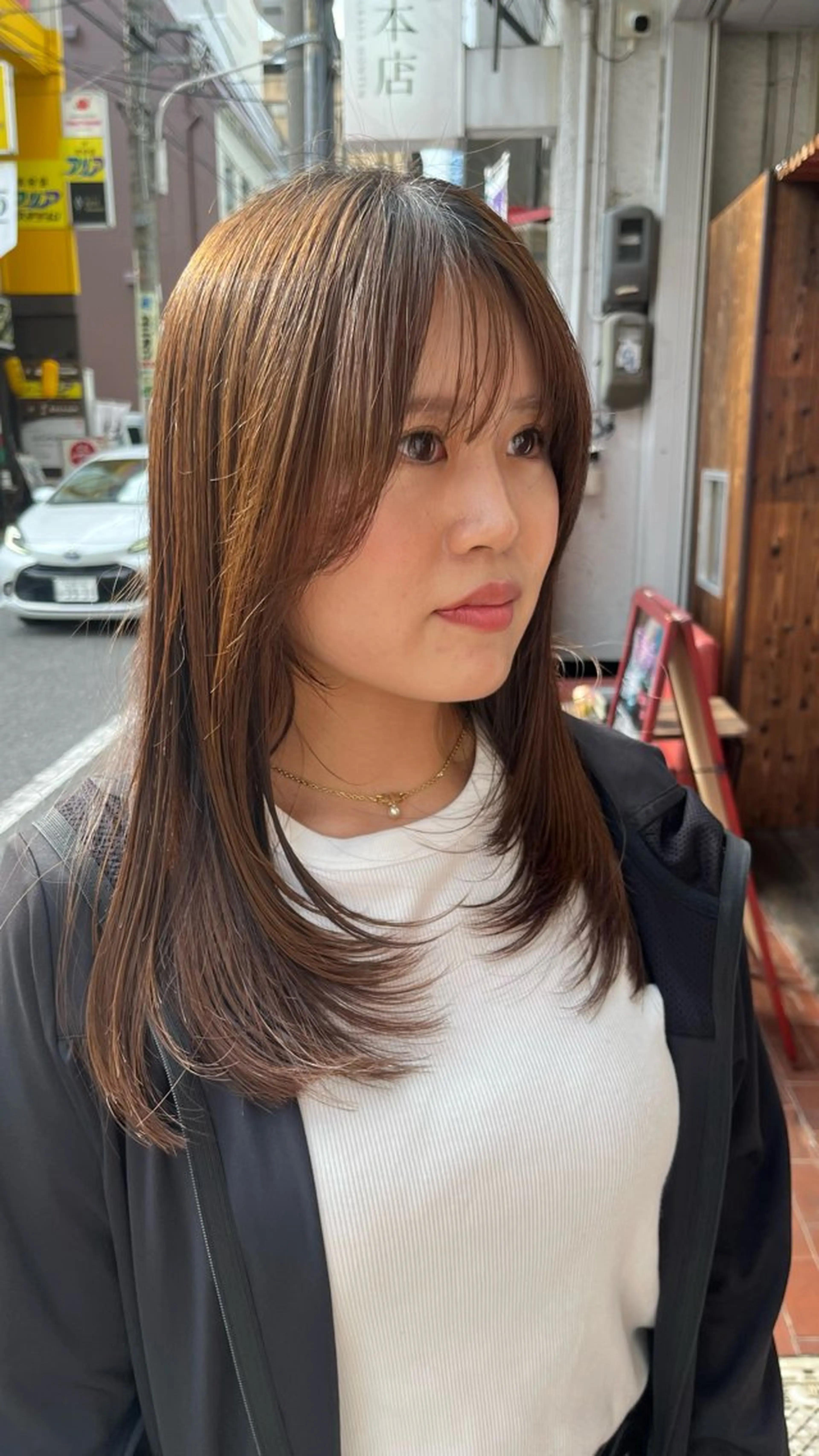 ロング レイヤーカット ローレイヤー niche くるみ🩰のヘアスタイル