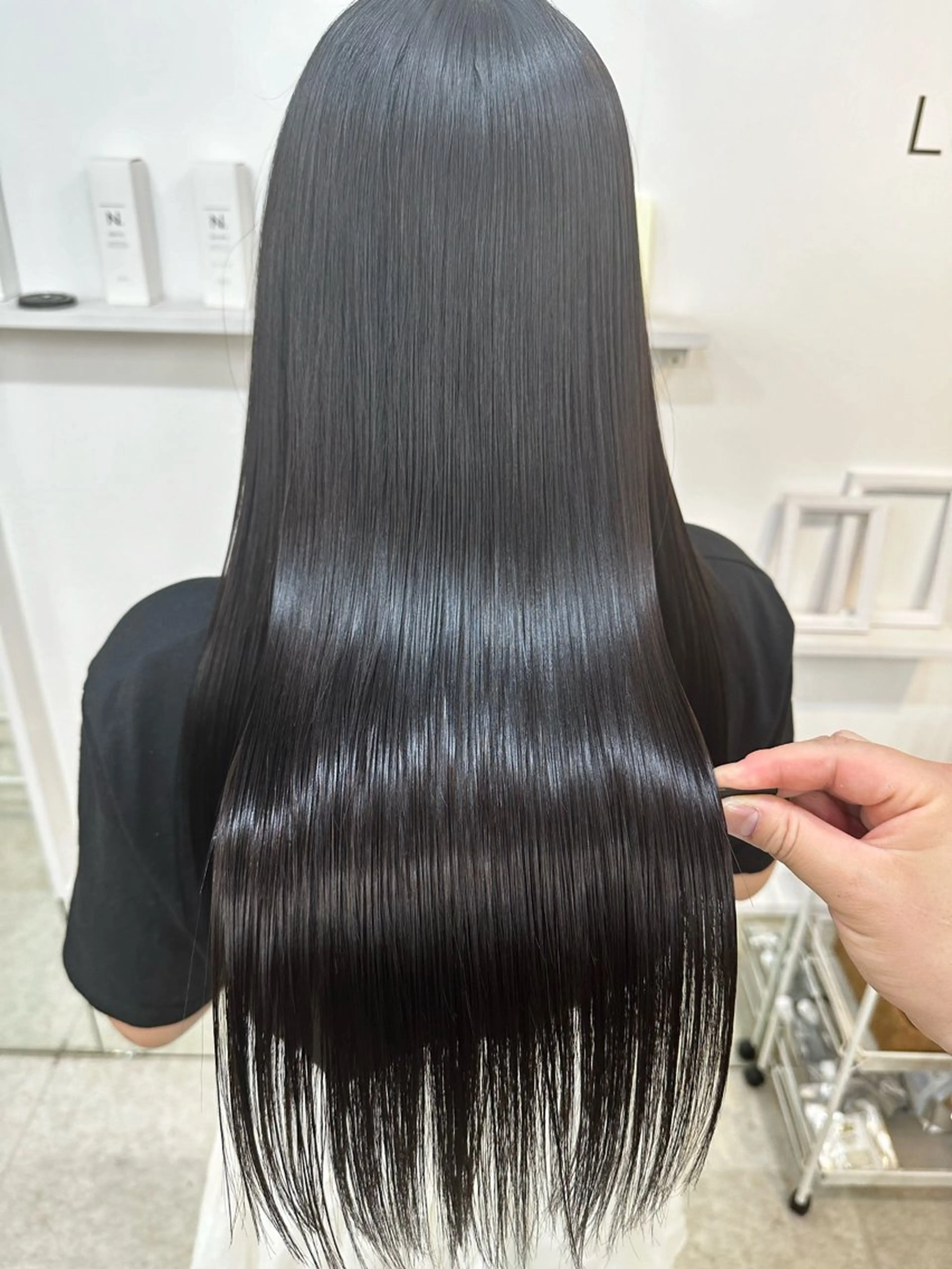 ロング カラー 髪質改善 カット ヘアカラー トリートメント 髪質改善/レイヤー ストウシンゴのヘアスタイル