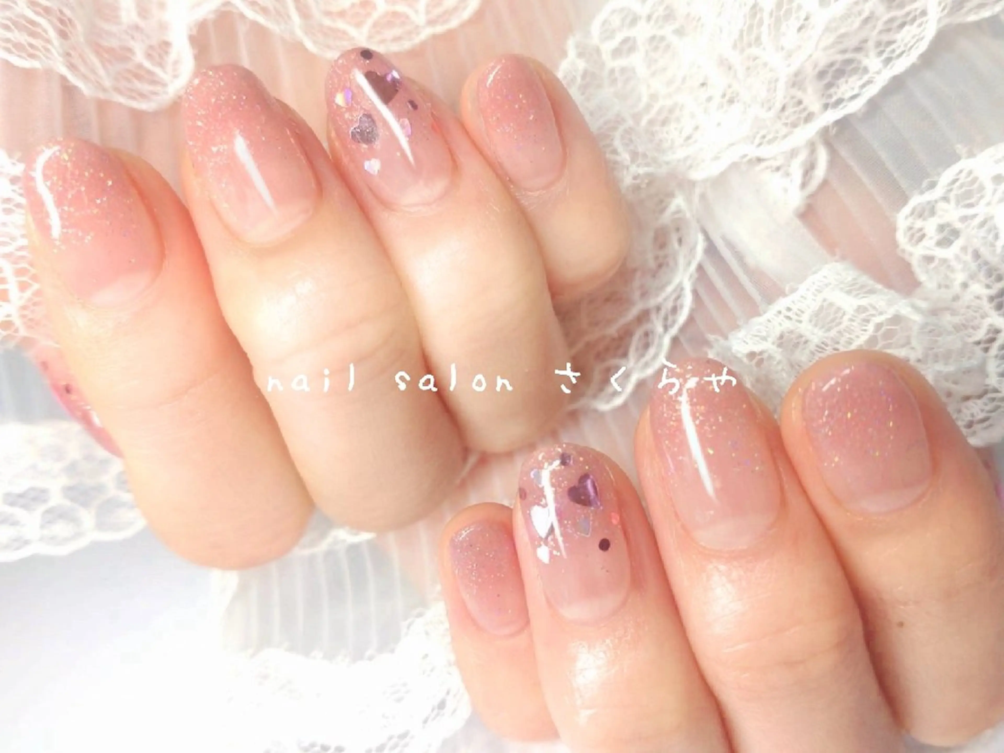 マツエク・マツパ カラーマツエク ハンドネイル さくらや❤ パラジェル使用のネイルデザイン