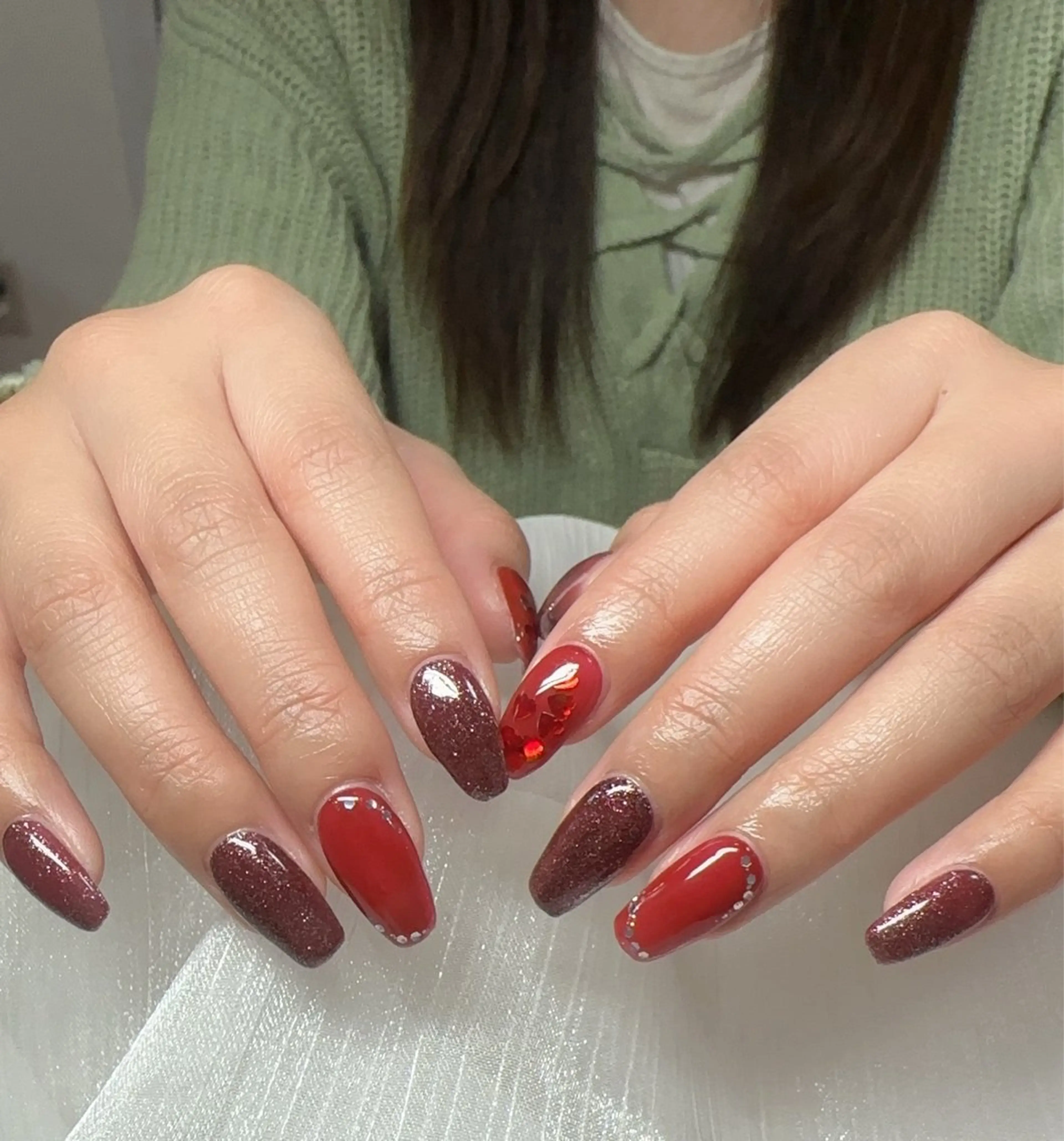 ネイル ハンドネイル Ui_Amor (パラジェル)のネイルデザイン