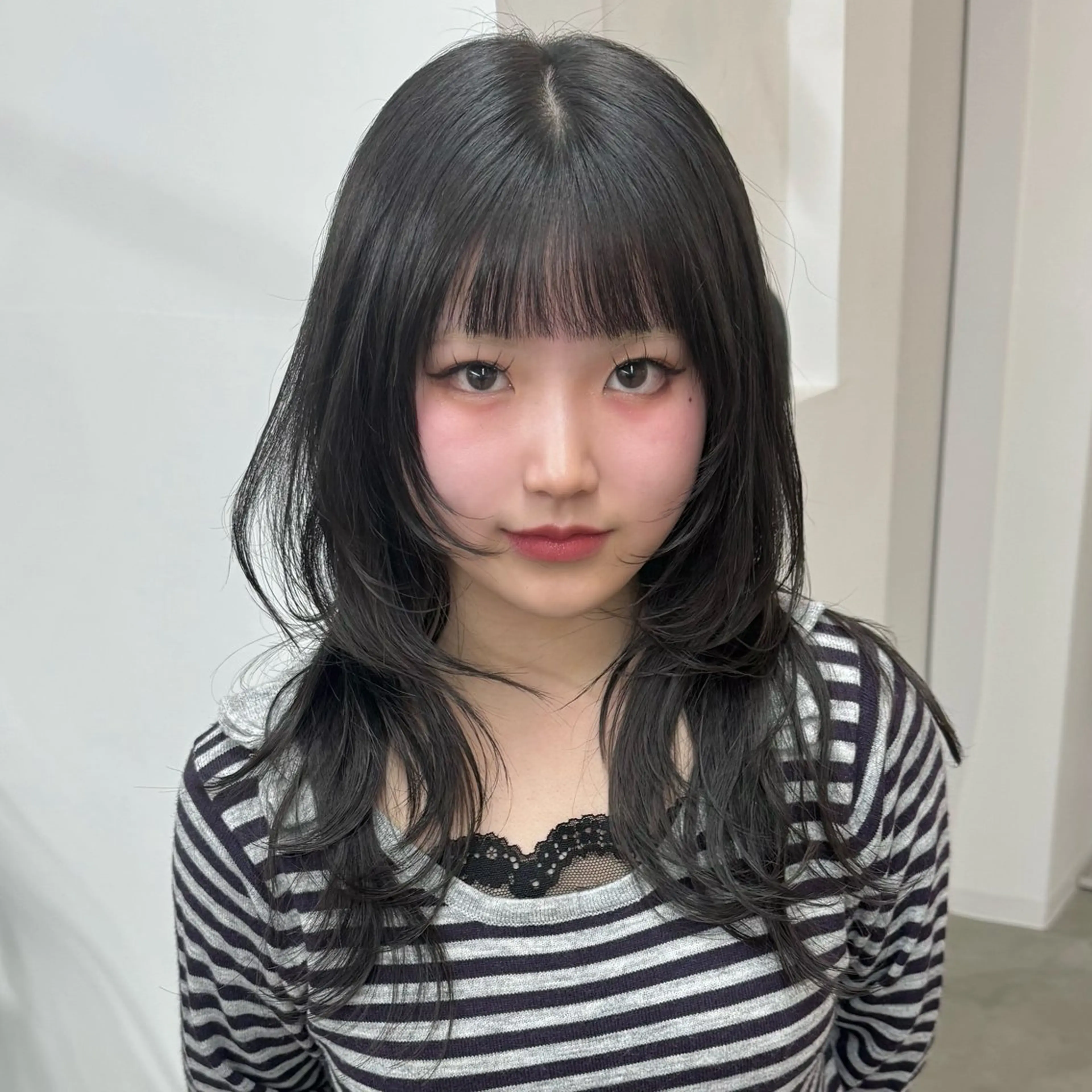 ロング ロングレイヤー ハイレイヤー レイヤーカット ロング ウルフカット エクステモデル募集 💗大阪梅田/川上のヘアスタイル