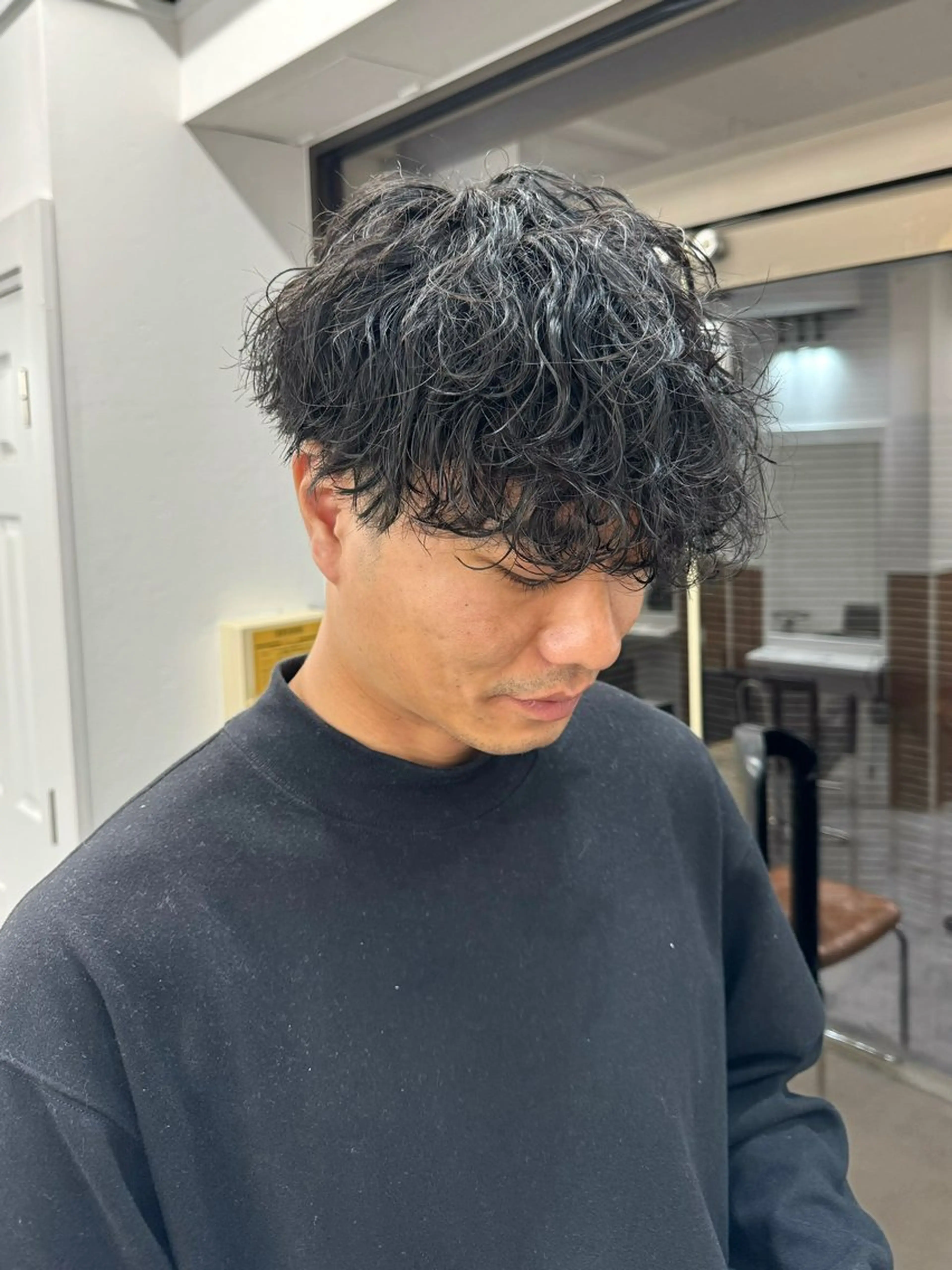 パーマ メンズ メンズパーマ 波巻きパーマ カット パーマ トリートメント シャドウパーマ/ 波巻パーマYu-Kiのヘアスタイル