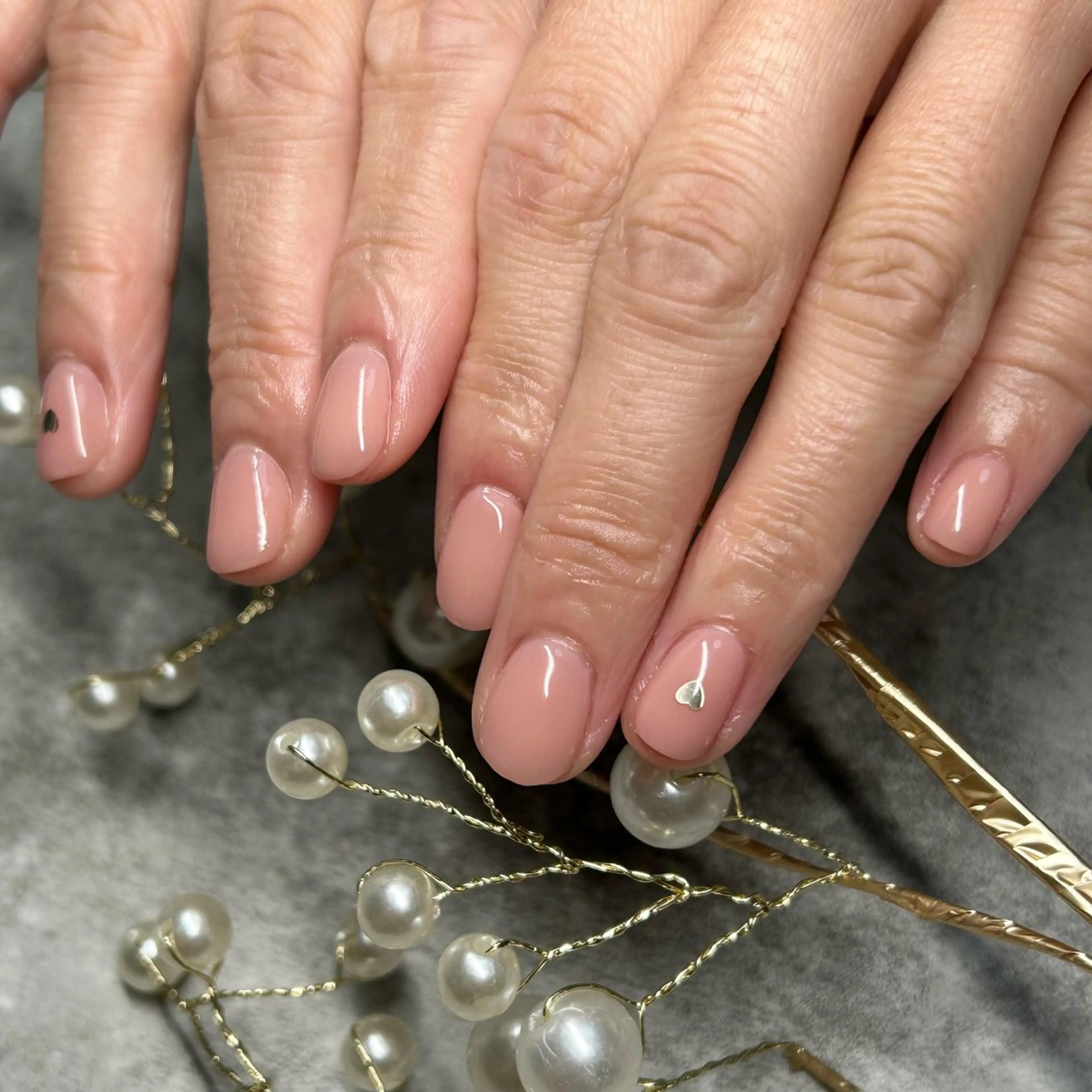 ネイル アートネイル マットネイル ピンク ハンドネイル ten nail salon　かえでのネイルデザイン