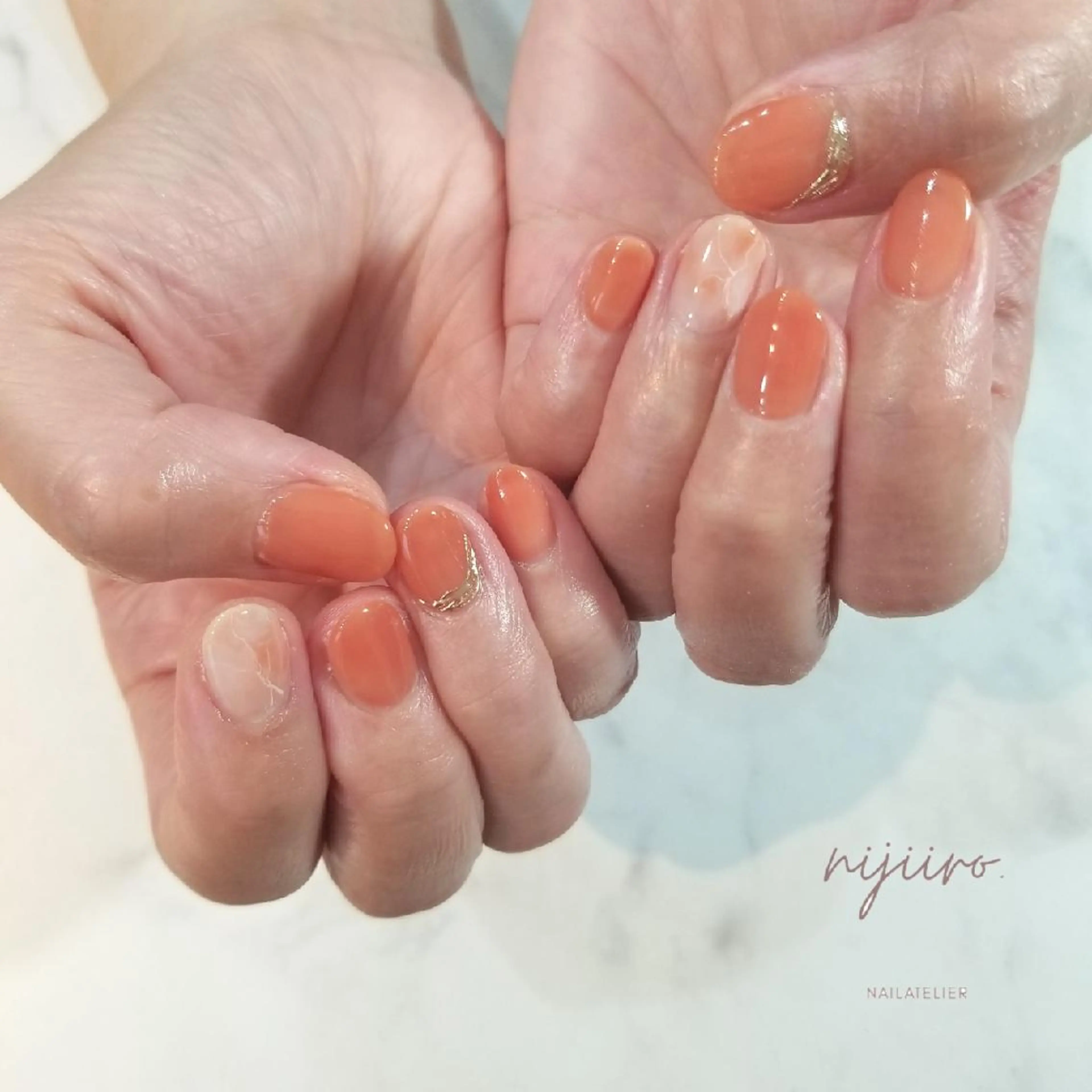 ネイル ハンドネイル nijiiro🌈 サトウのネイルデザイン