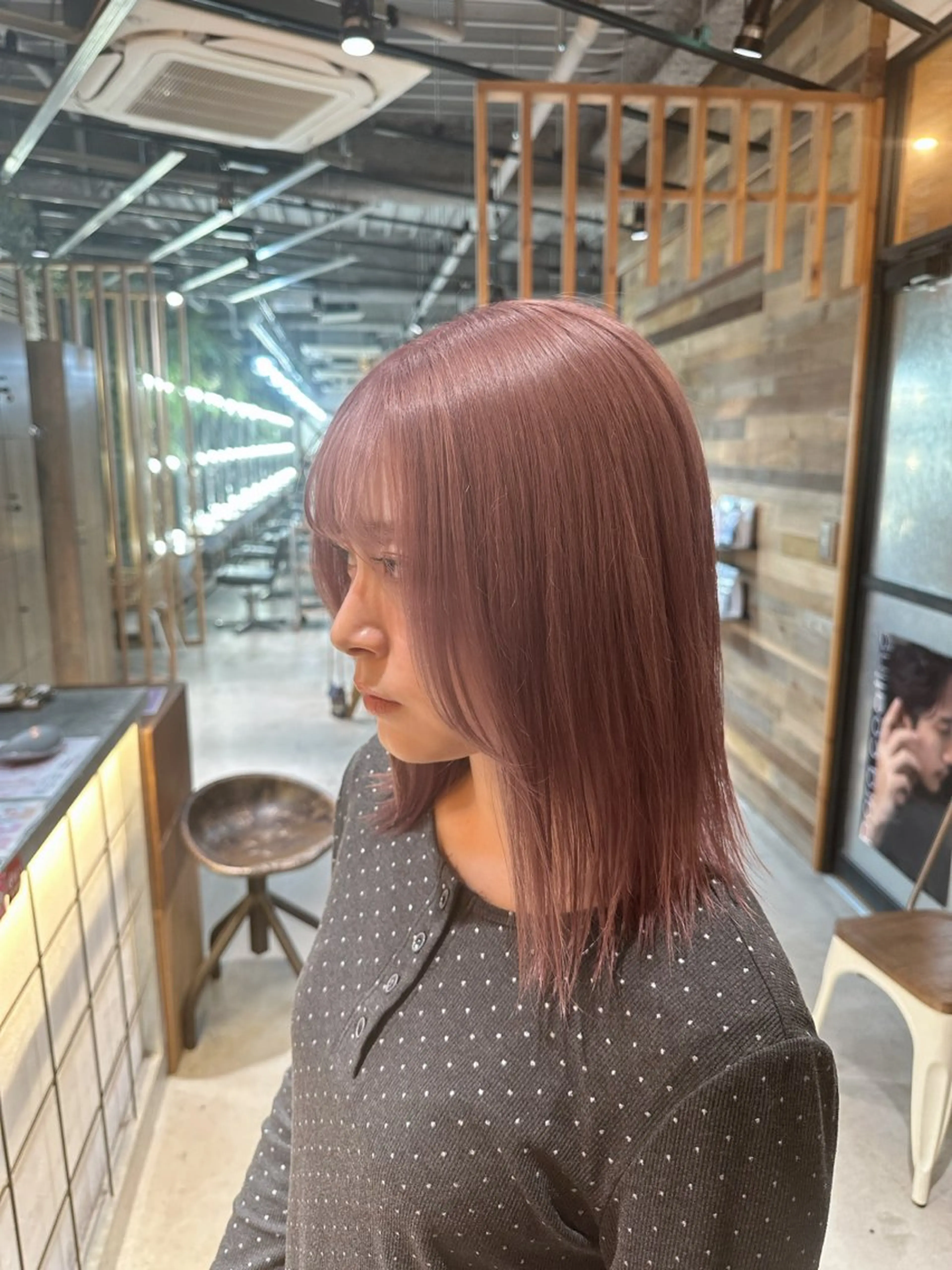 カラー ベージュカラー ピンクカラー ピンクベージュ ヘアカラー 溜一太／似合わせ/ メンズカットのヘアスタイル