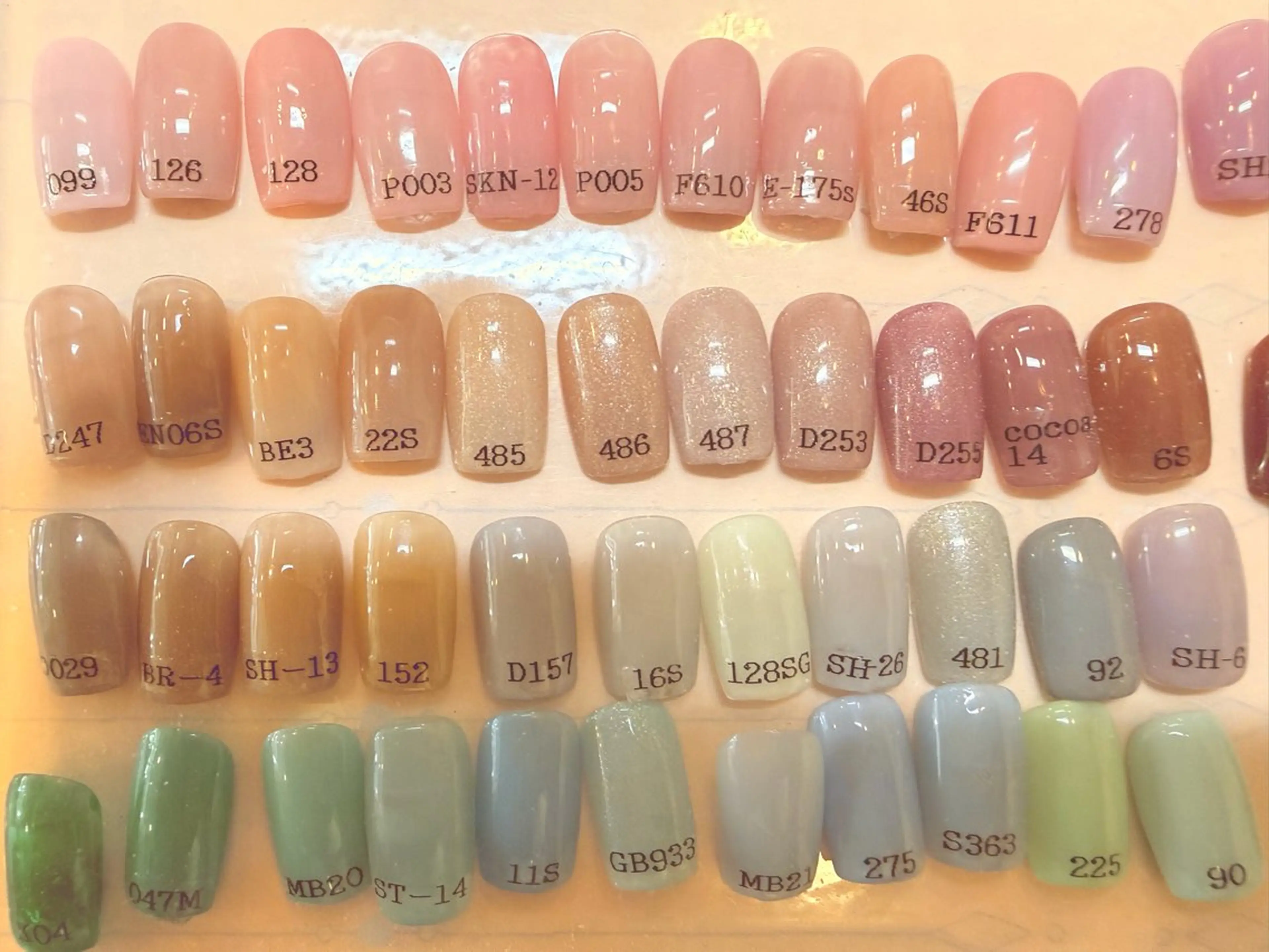 平日限定20%割引　ジェルネイル　ワンカラーの写真